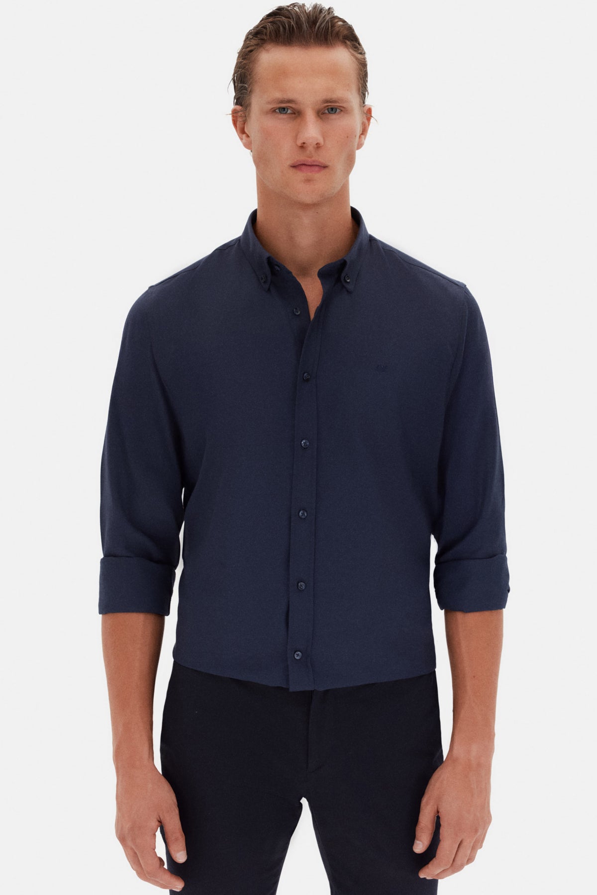CAMASA SLIM FIT D'S DAMAT  - Bleumarin