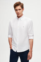 CAMASA SLIM FIT D'S DAMAT  - Alb