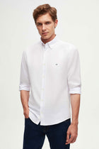 CAMASA SLIM FIT D'S DAMAT  - Alb
