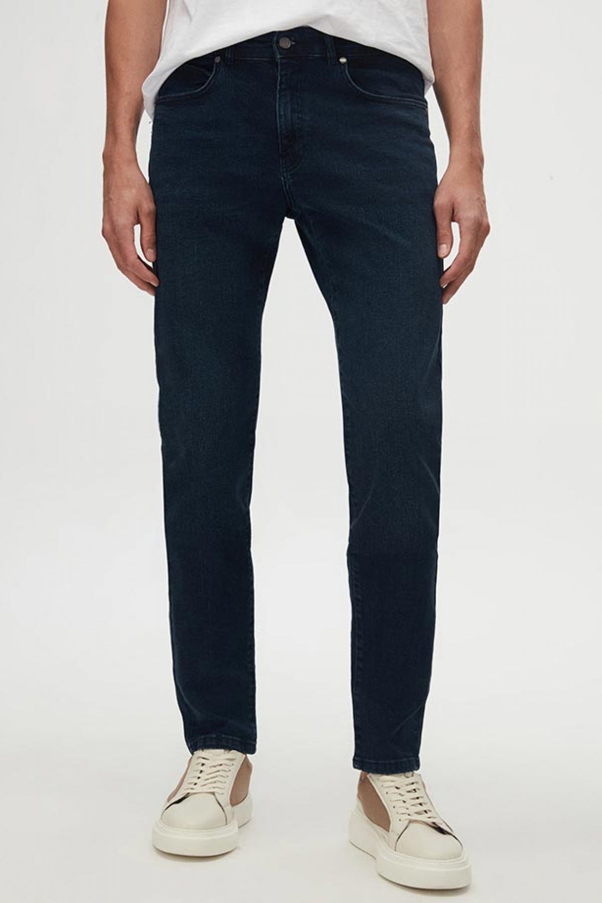 BLUGI SLIM FIT D'S DAMAT  - Bleumarin