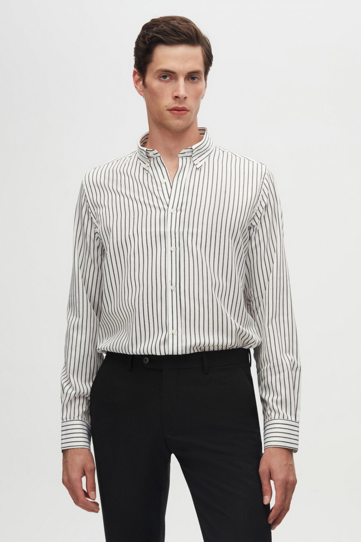 CAMASA SLIM FIT D'S DAMAT  - Negru