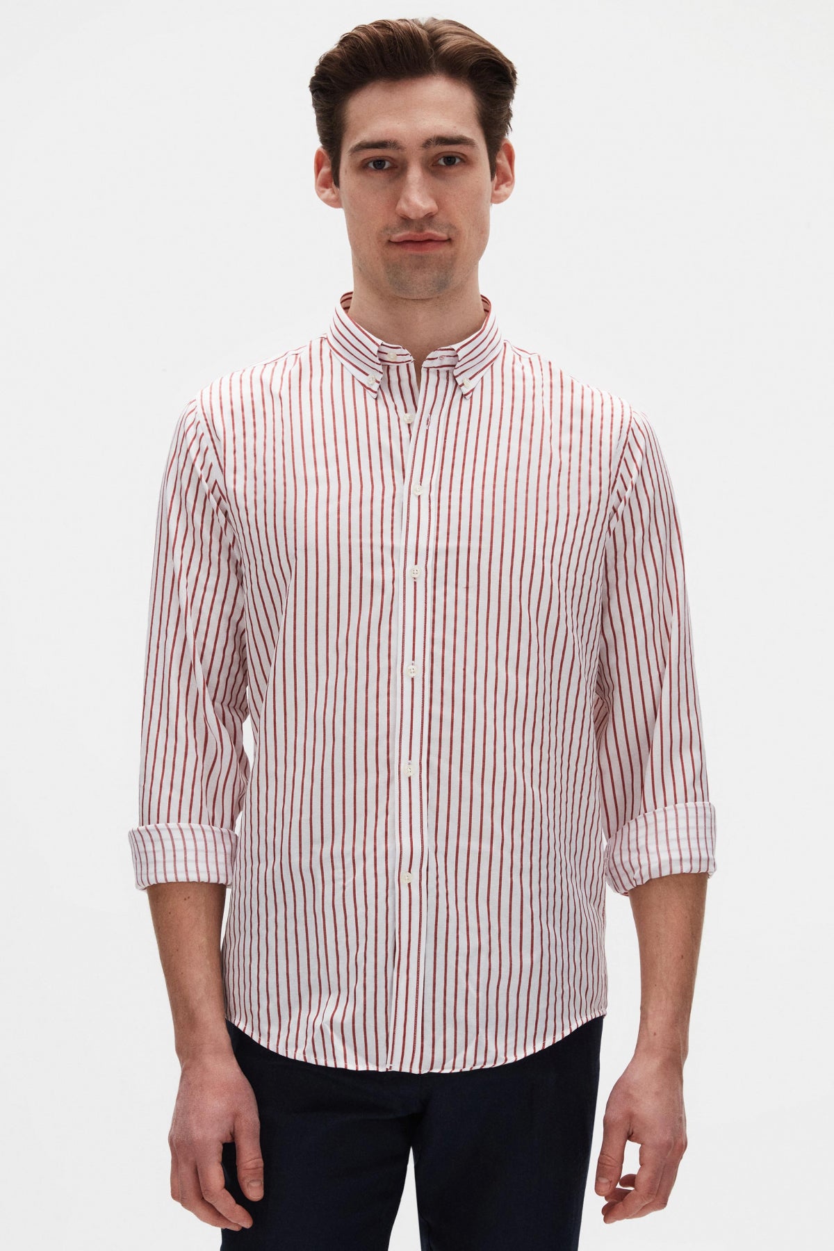 CAMASA SLIM FIT D'S DAMAT  - Roșu