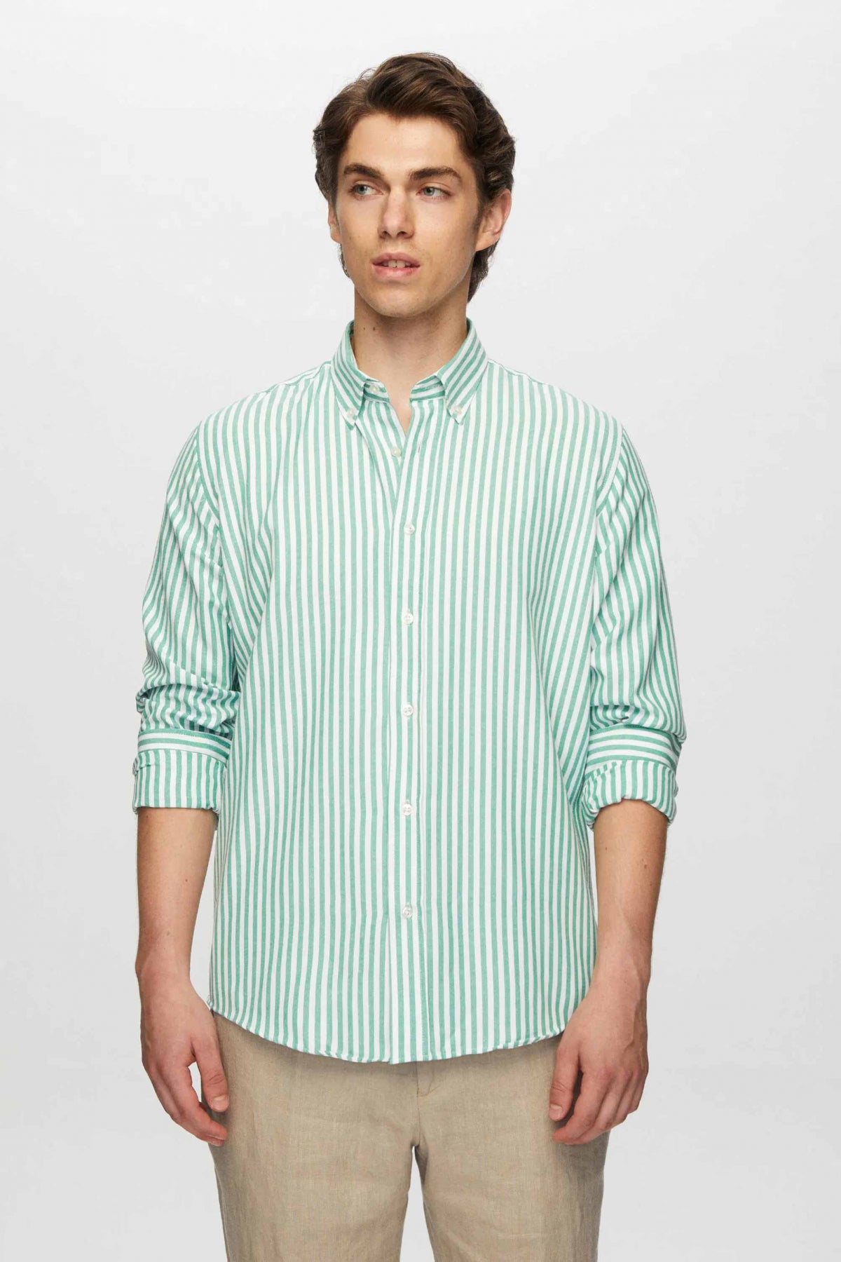 CAMASA D'S DAMAT SLIM FIT  - Verde