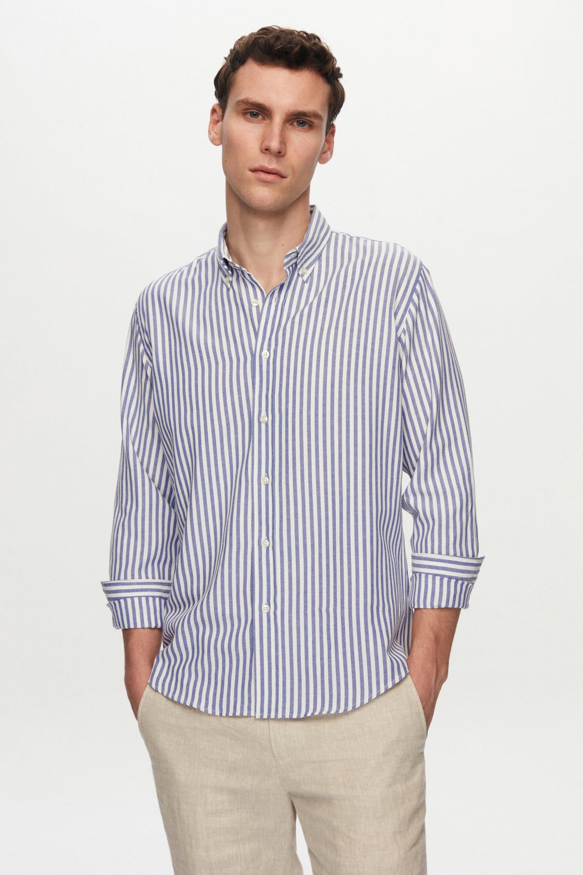 CAMASA D'S DAMAT SLIM FIT  - Bleumarin