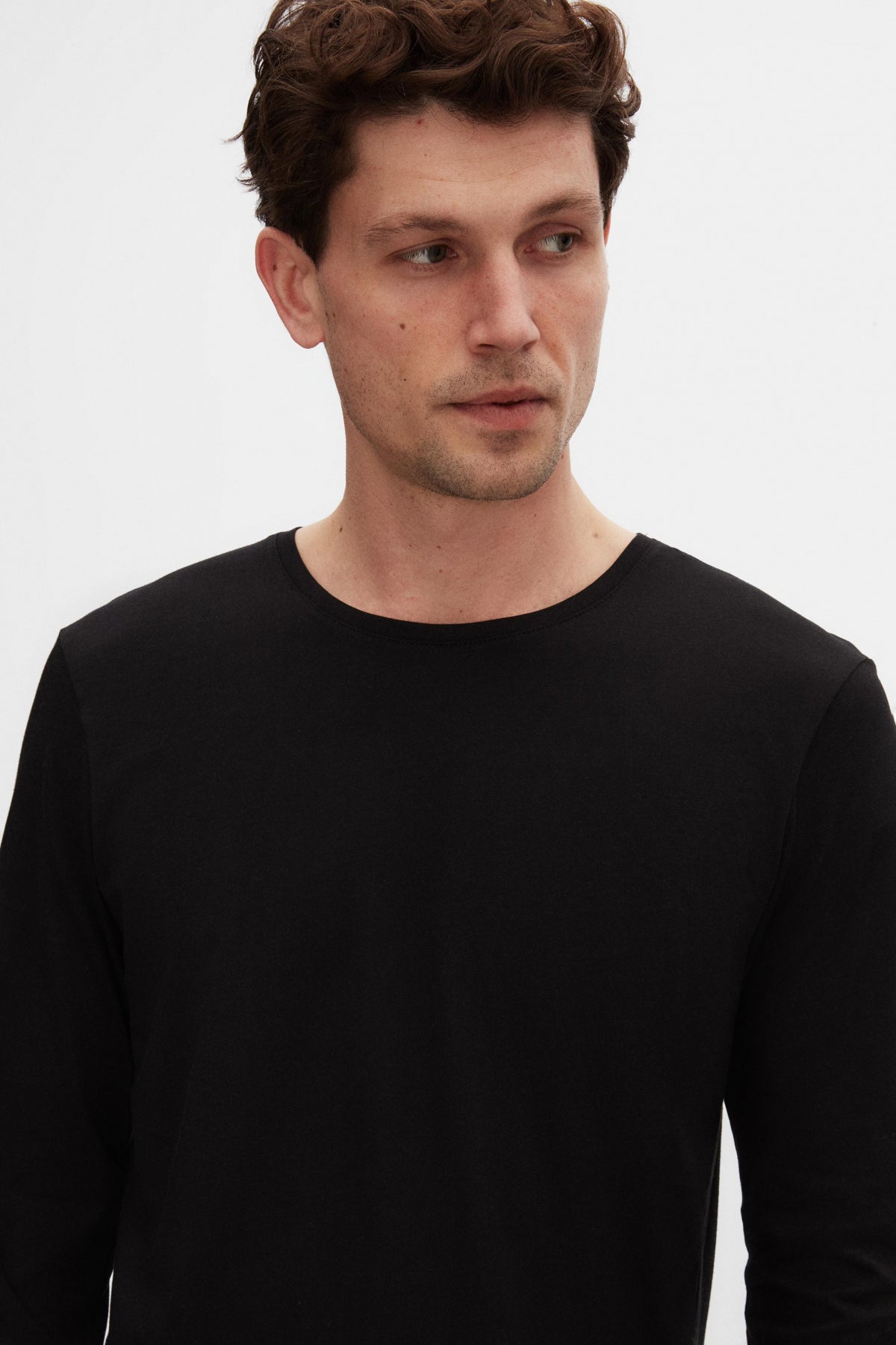 TRICOU SLIM FIT D'S DAMAT  - Negru