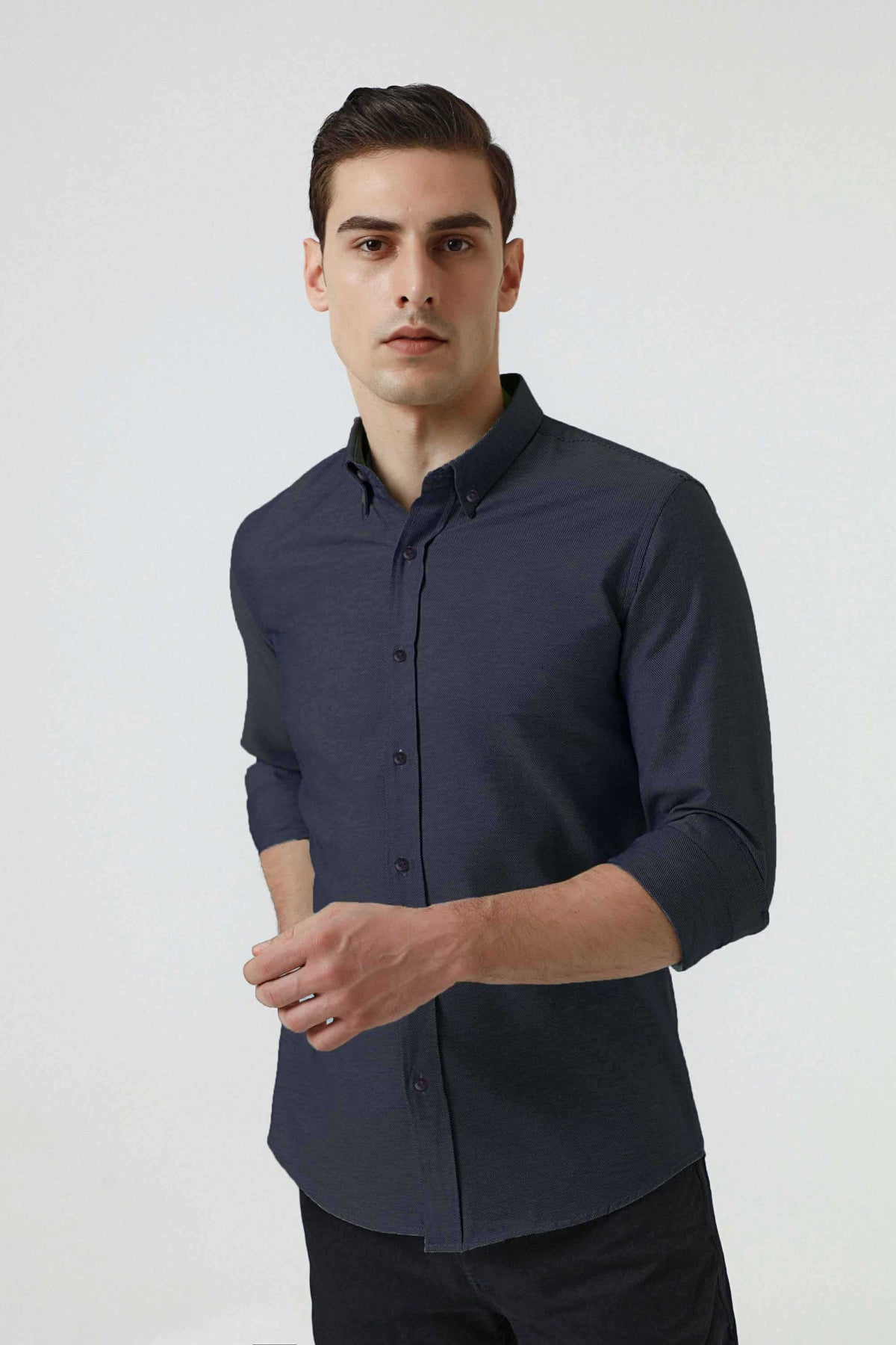 CAMASA CASUAL SLIM FIT D'S DAMAT  - Bleumarin