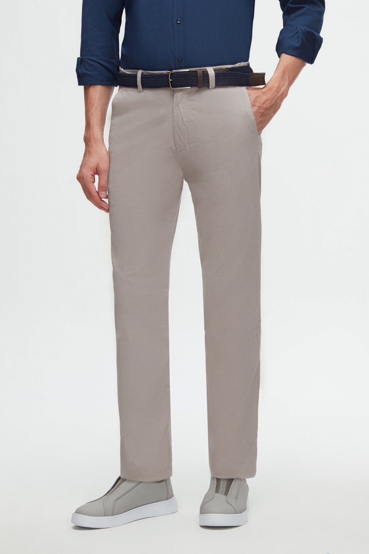 PANTALONI CHINO SLIM FIT D'S DAMAT  - Bej