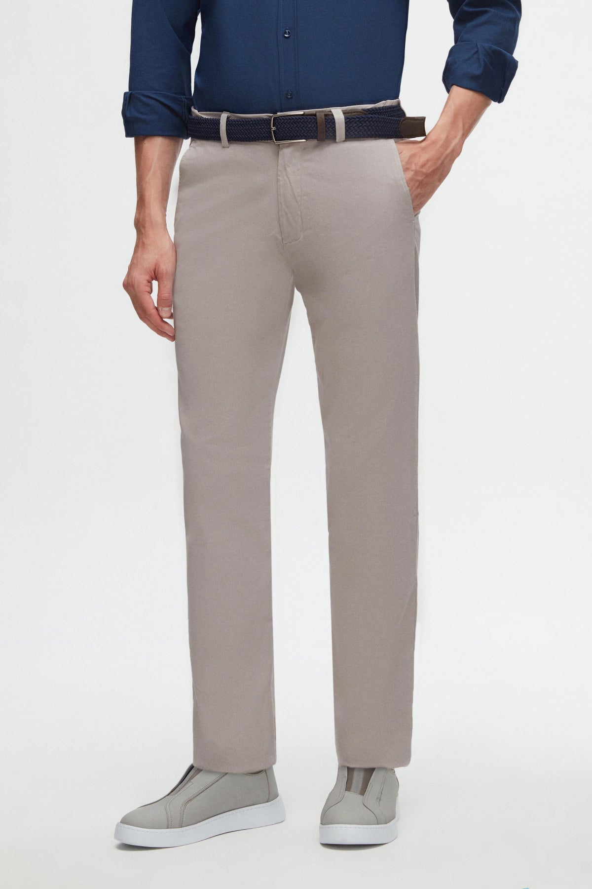 PANTALONI CHINO SLIM FIT D'S DAMAT  - Bej