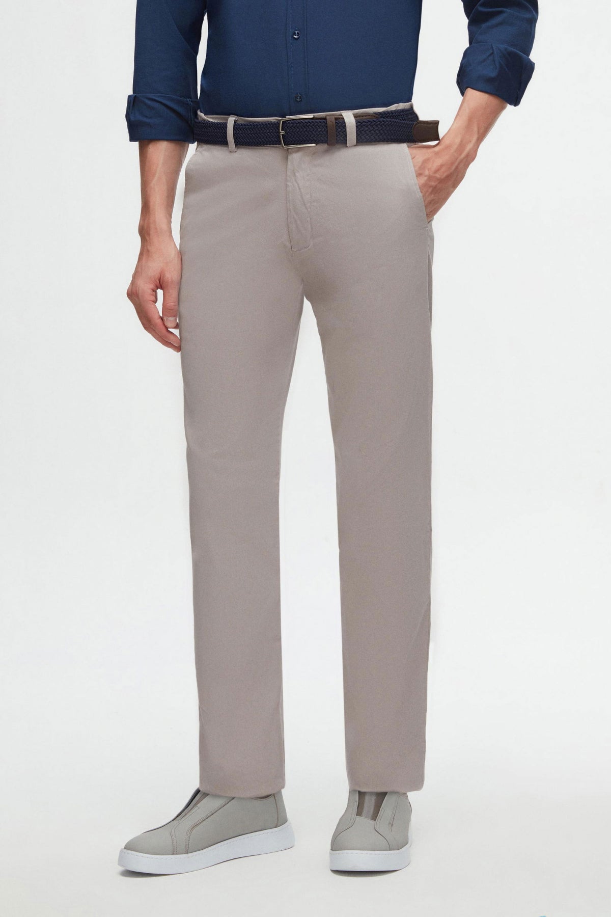 PANTALONI CHINO SLIM FIT D'S DAMAT  - Bej