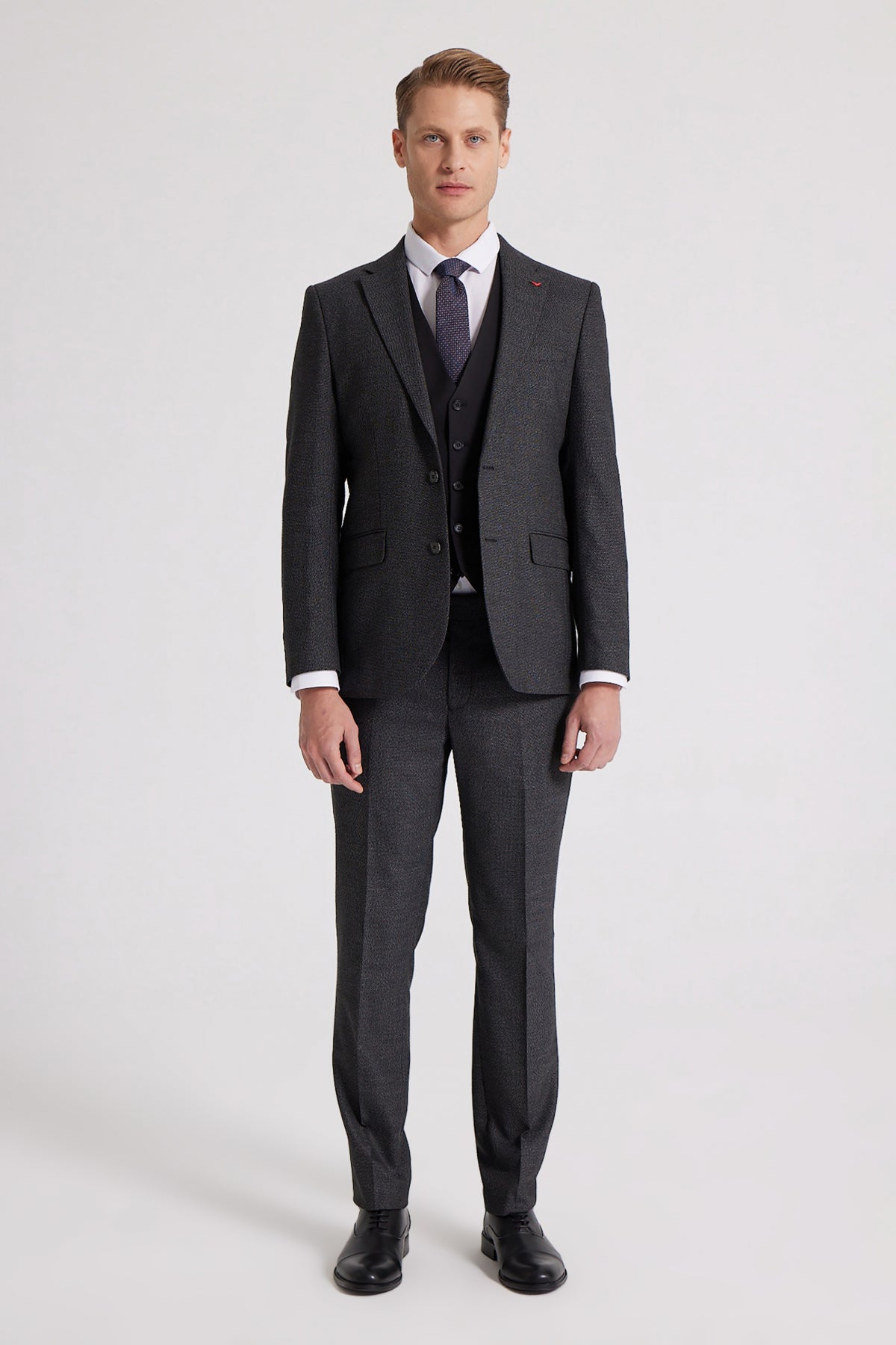 COSTUM  D'S DAMAT SLIM FIT  - Antracit