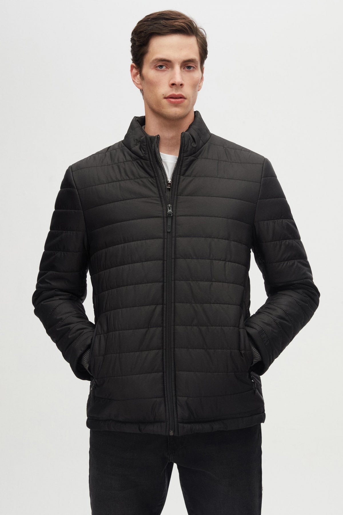 GEACA MATLASATA SLIM FIT D'S DAMAT  - Negru