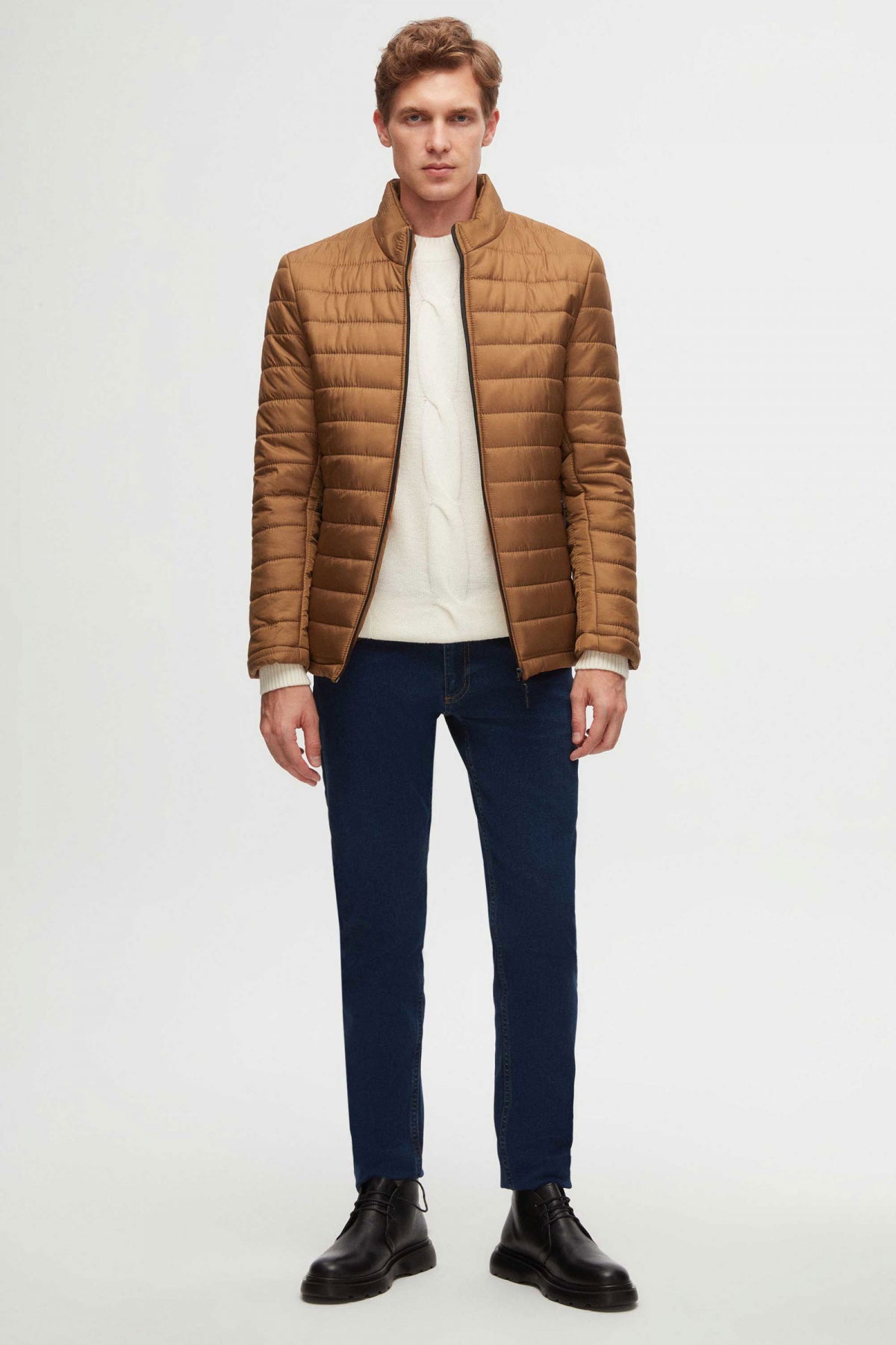 GEACA MATLASATA SLIM FIT D'S DAMAT  - Portocaliu