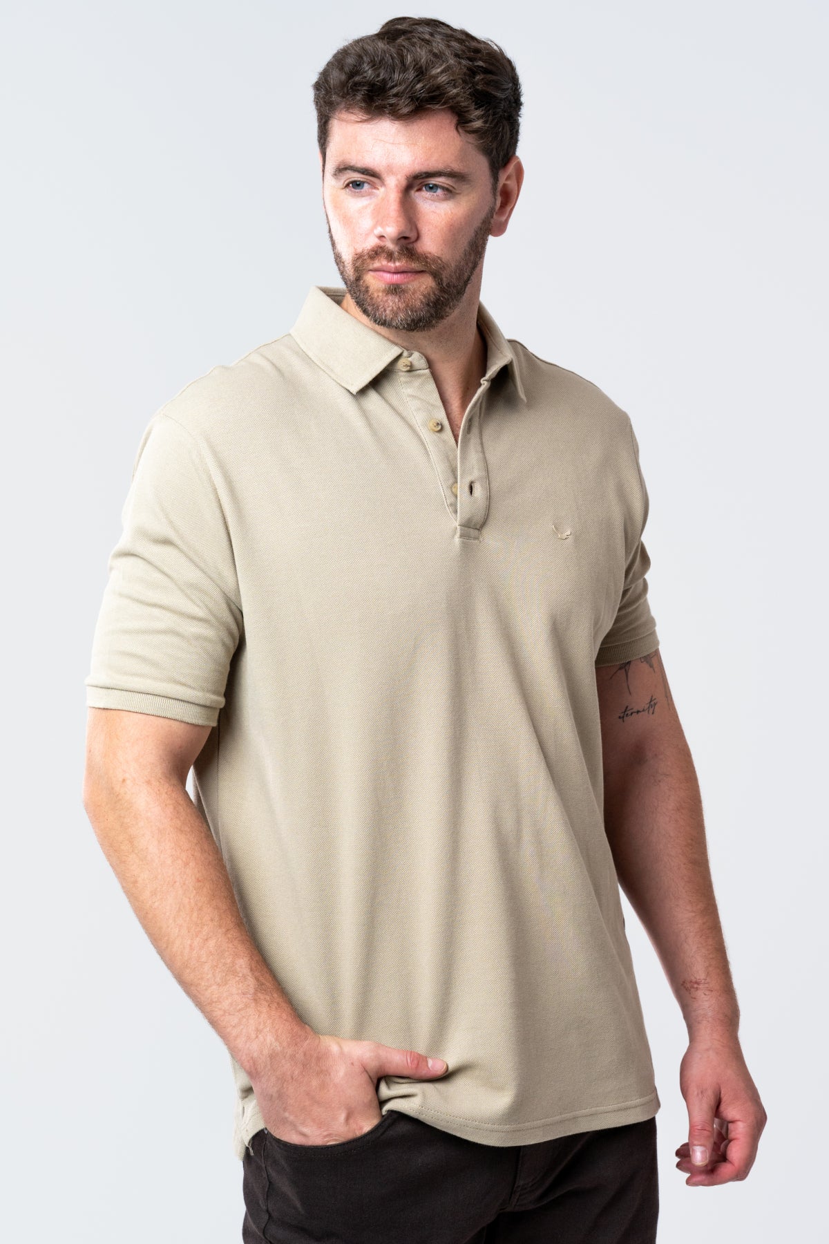 TRICOU REGULAR FIT D'S DAMAT  - Bej