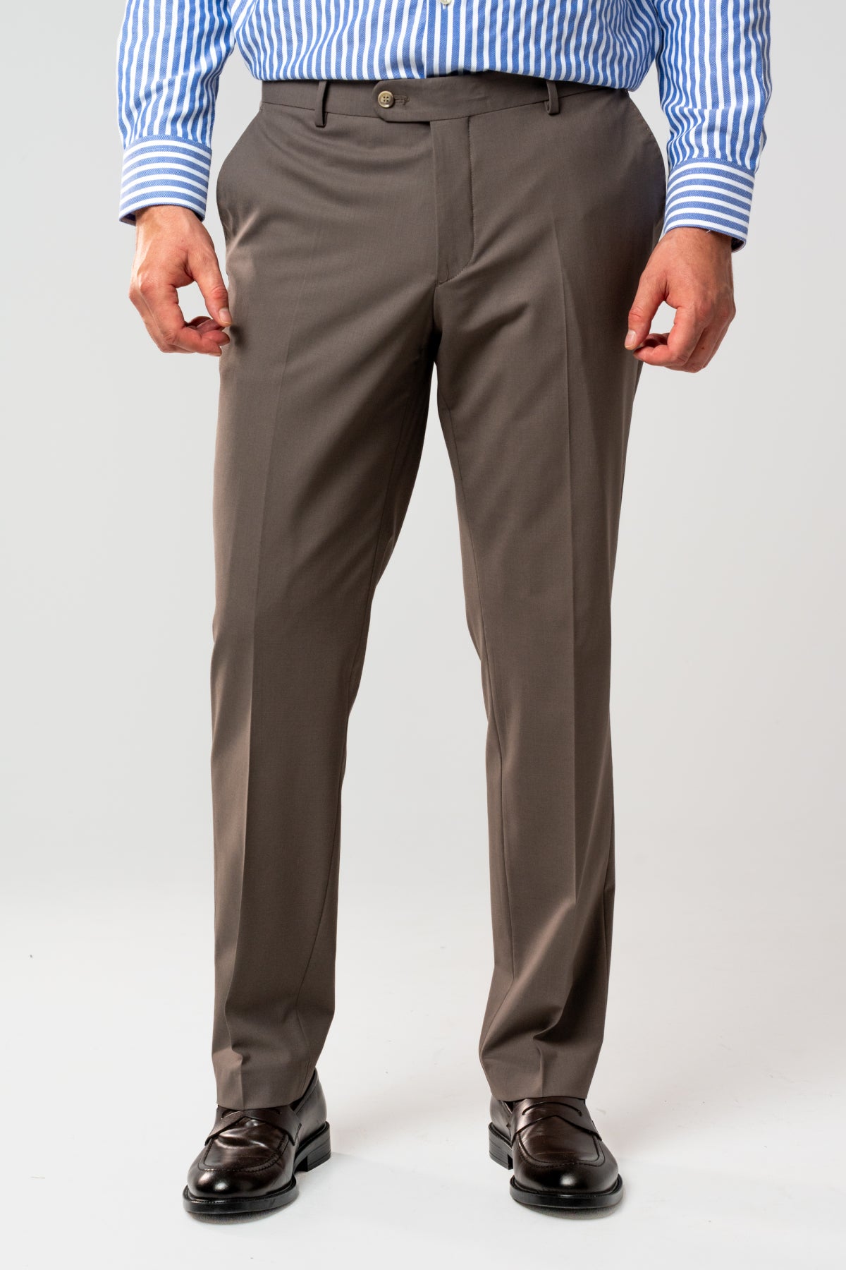 PANTALONI D'S DAMAT REGULAR FIT  - Bej