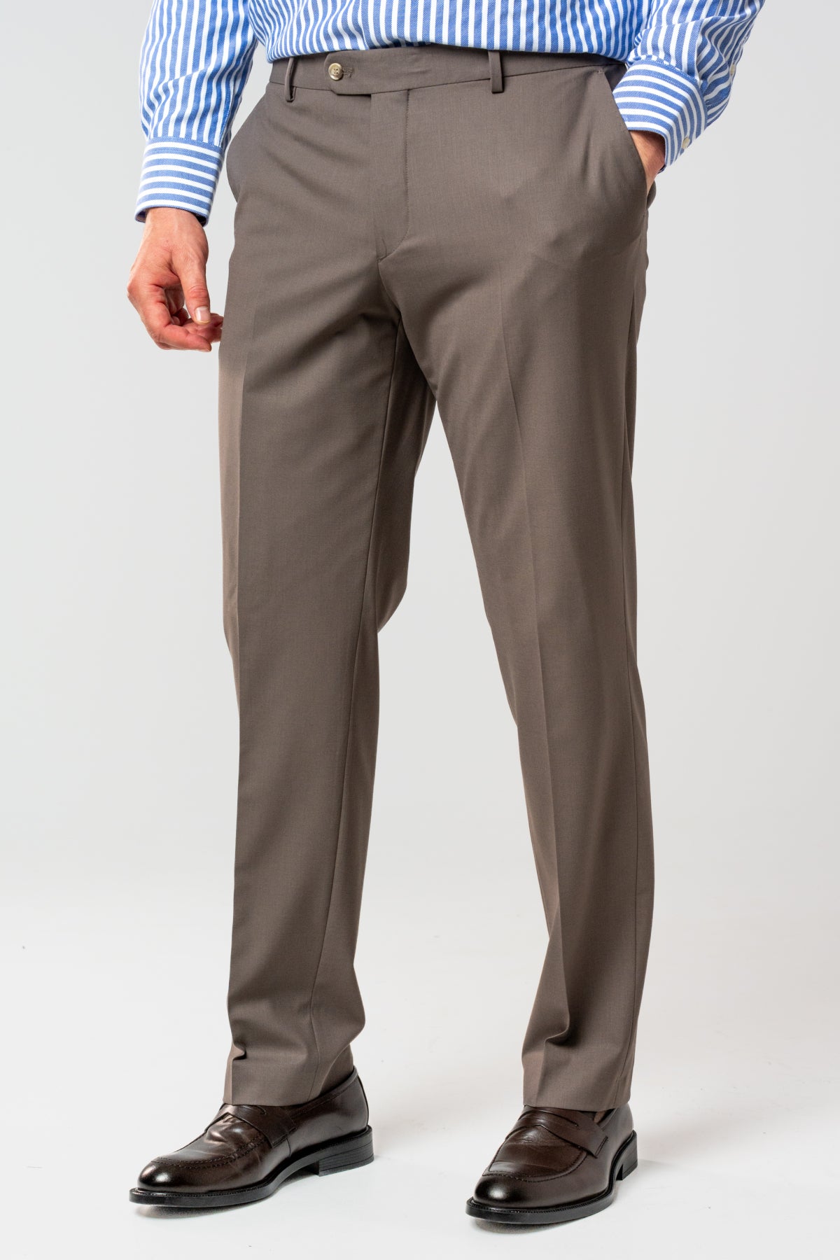 PANTALONI D'S DAMAT REGULAR FIT  - Bej