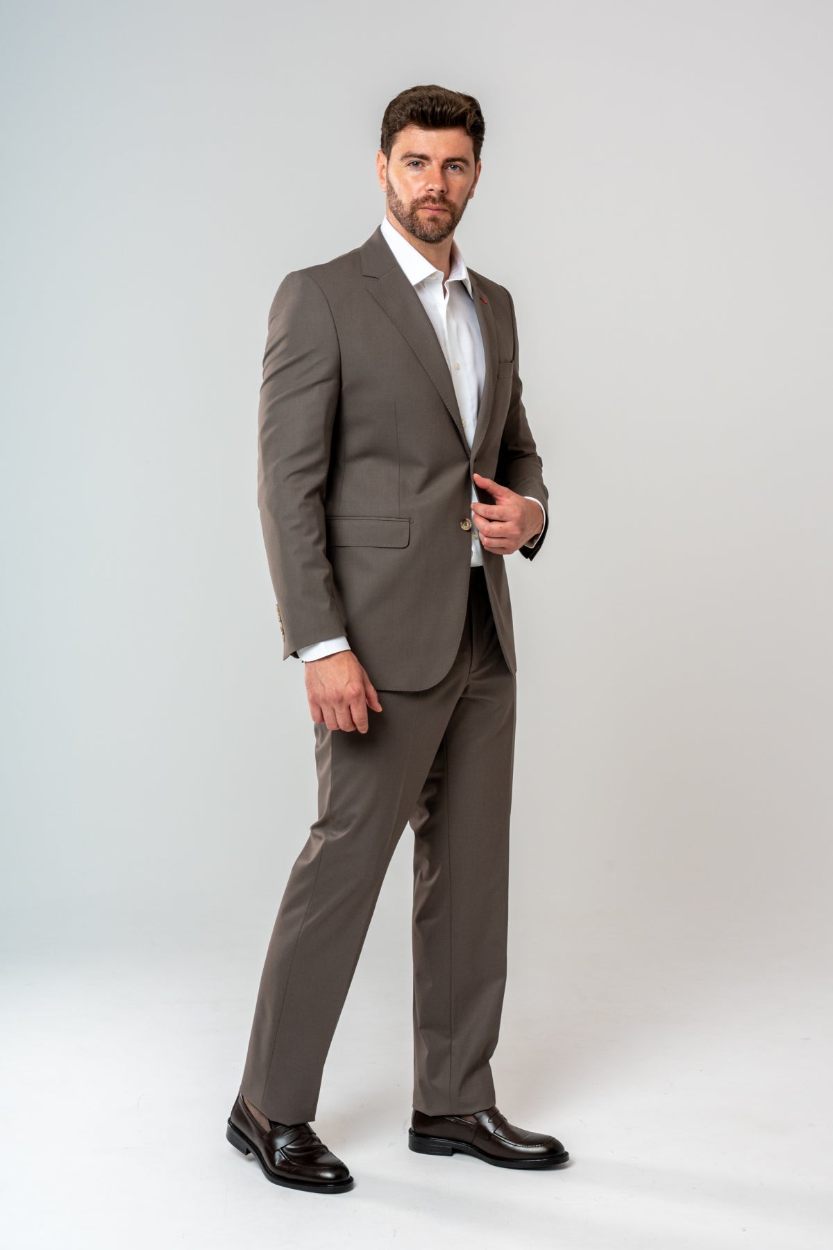 COSTUM  REGULAR FIT D'S DAMAT  - Bej