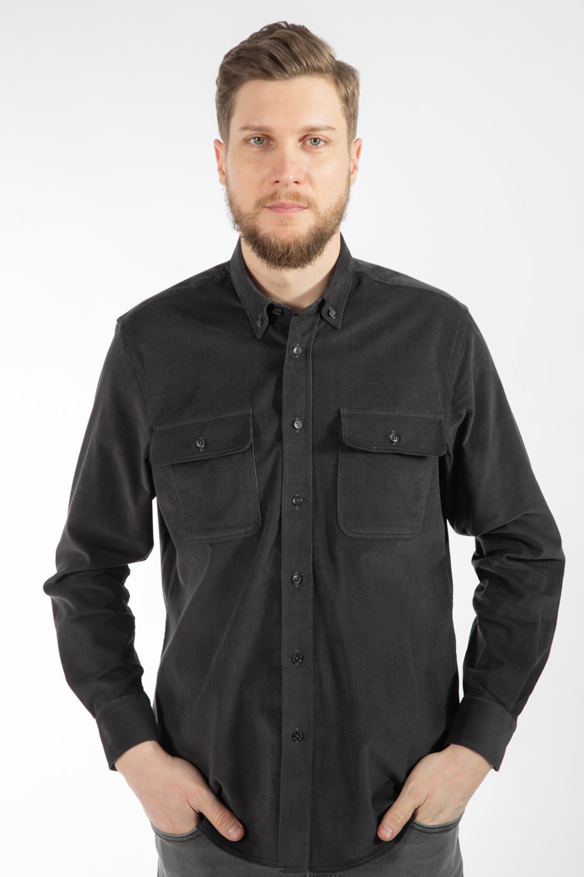 CAMASA CASUAL REGULAR FIT  D'S DAMAT  - Antracit