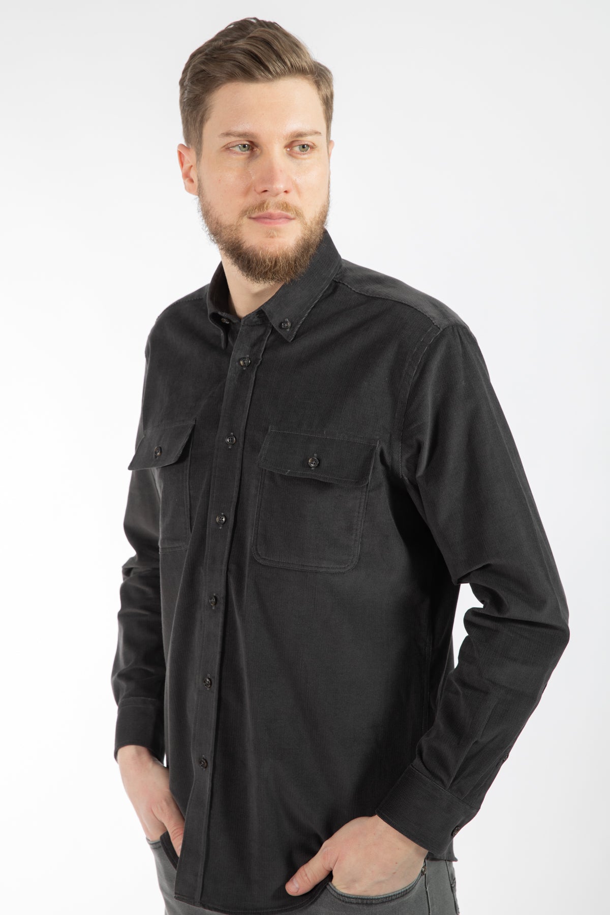 CAMASA CASUAL REGULAR FIT  D'S DAMAT  - Antracit
