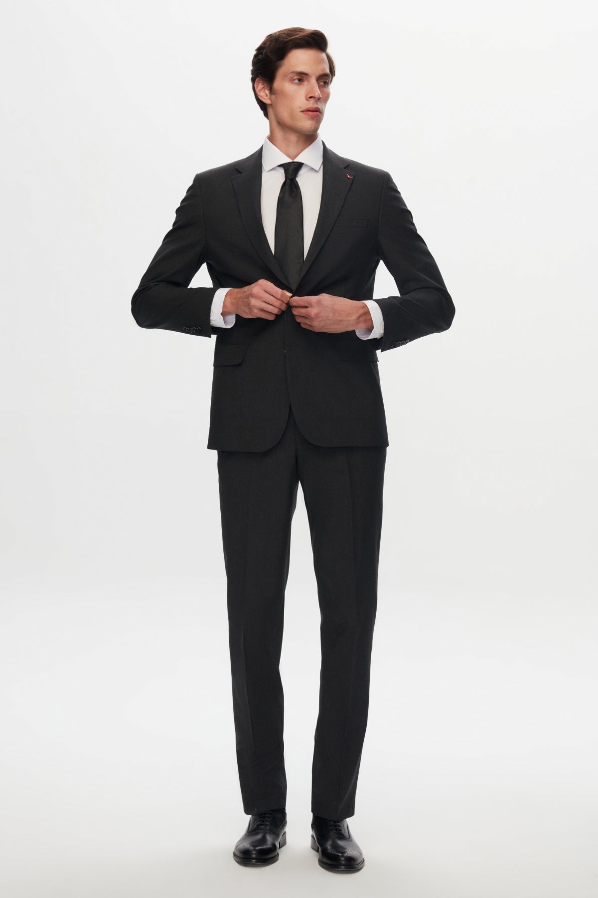 COSTUM  D'S DAMAT SLIM FIT  - Antracit