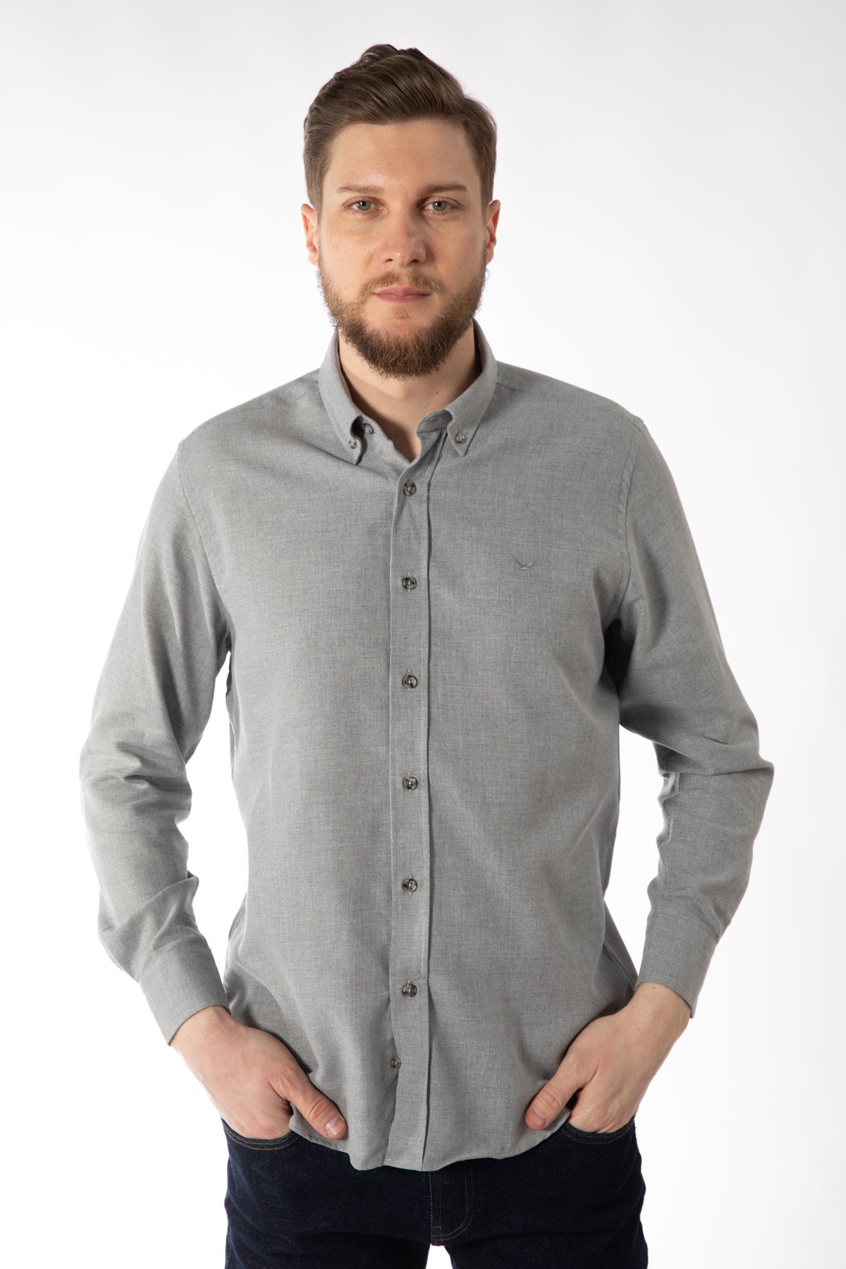 CAMASA CASUAL REGULAR FIT  D'S DAMAT  - Antracit