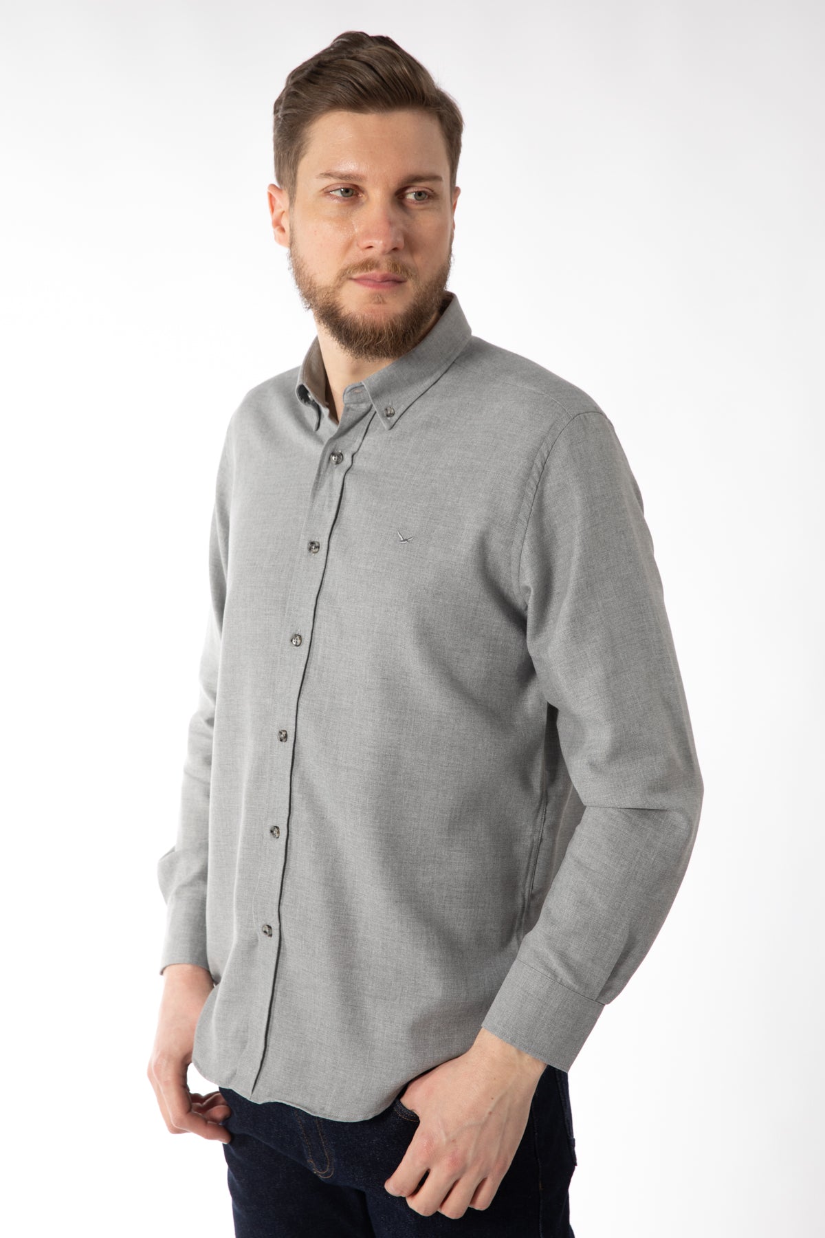 CAMASA CASUAL REGULAR FIT  D'S DAMAT  - Antracit