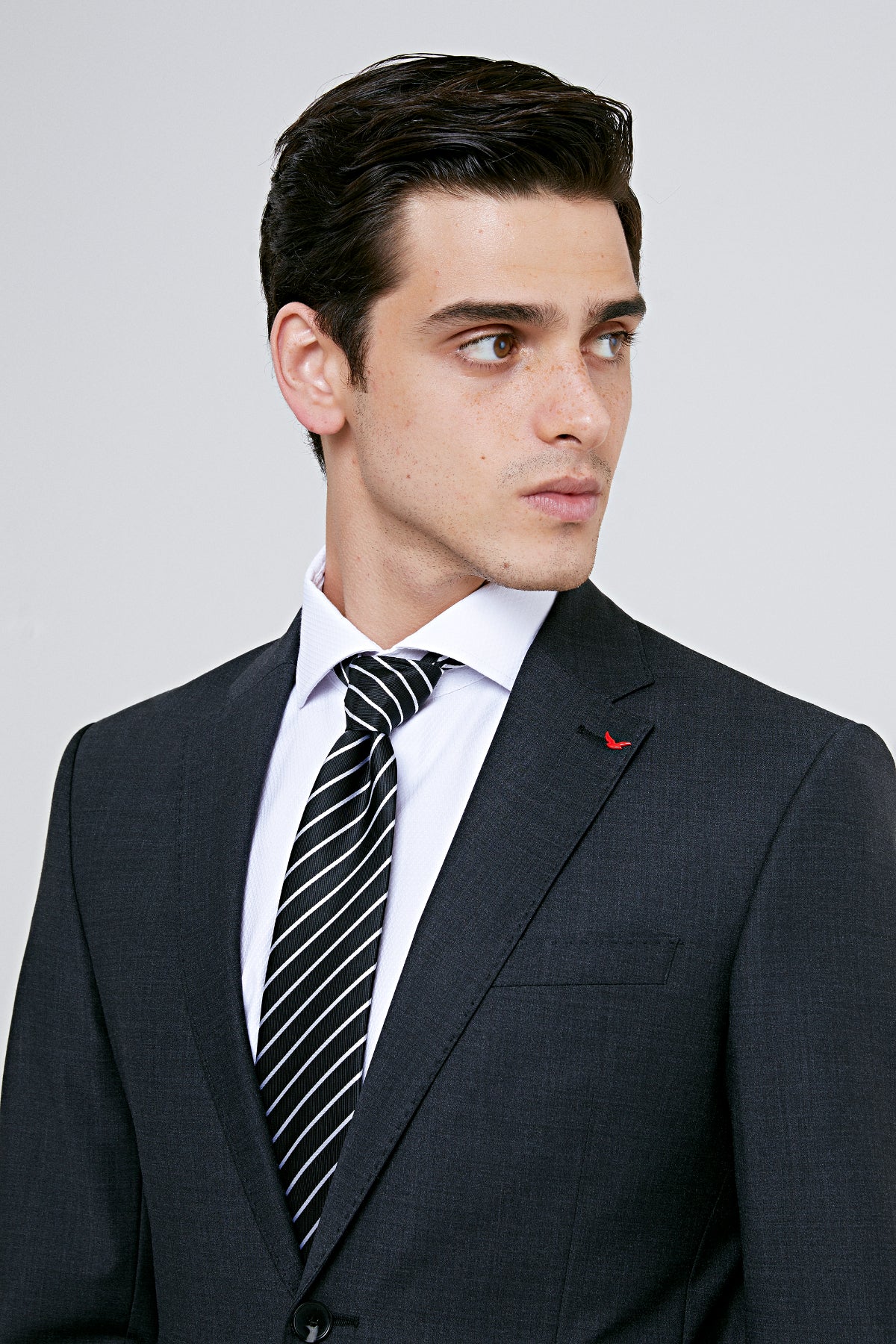 COSTUM  D'S DAMAT SLIM FIT  - Antracit