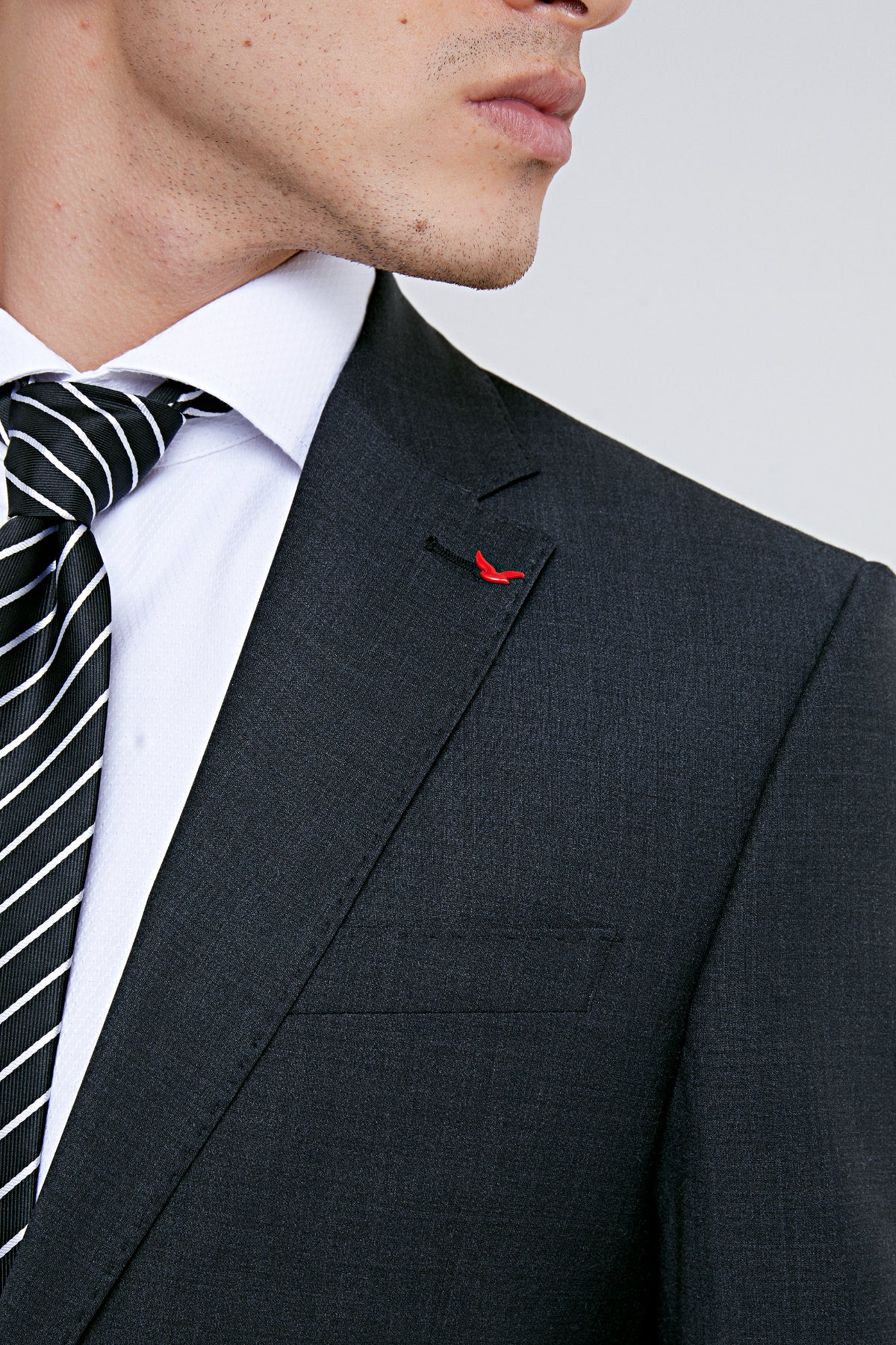 COSTUM  D'S DAMAT SLIM FIT  - Antracit