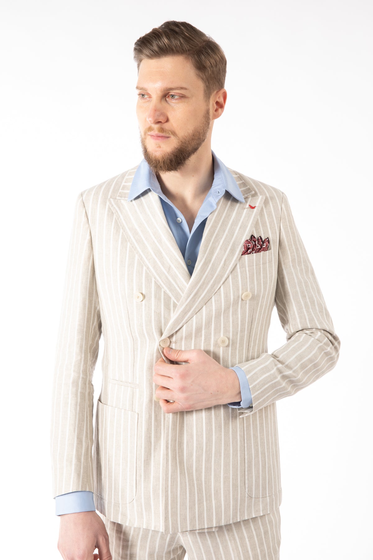 COSTUM REGULAR FIT D'S DAMAT  - Bej