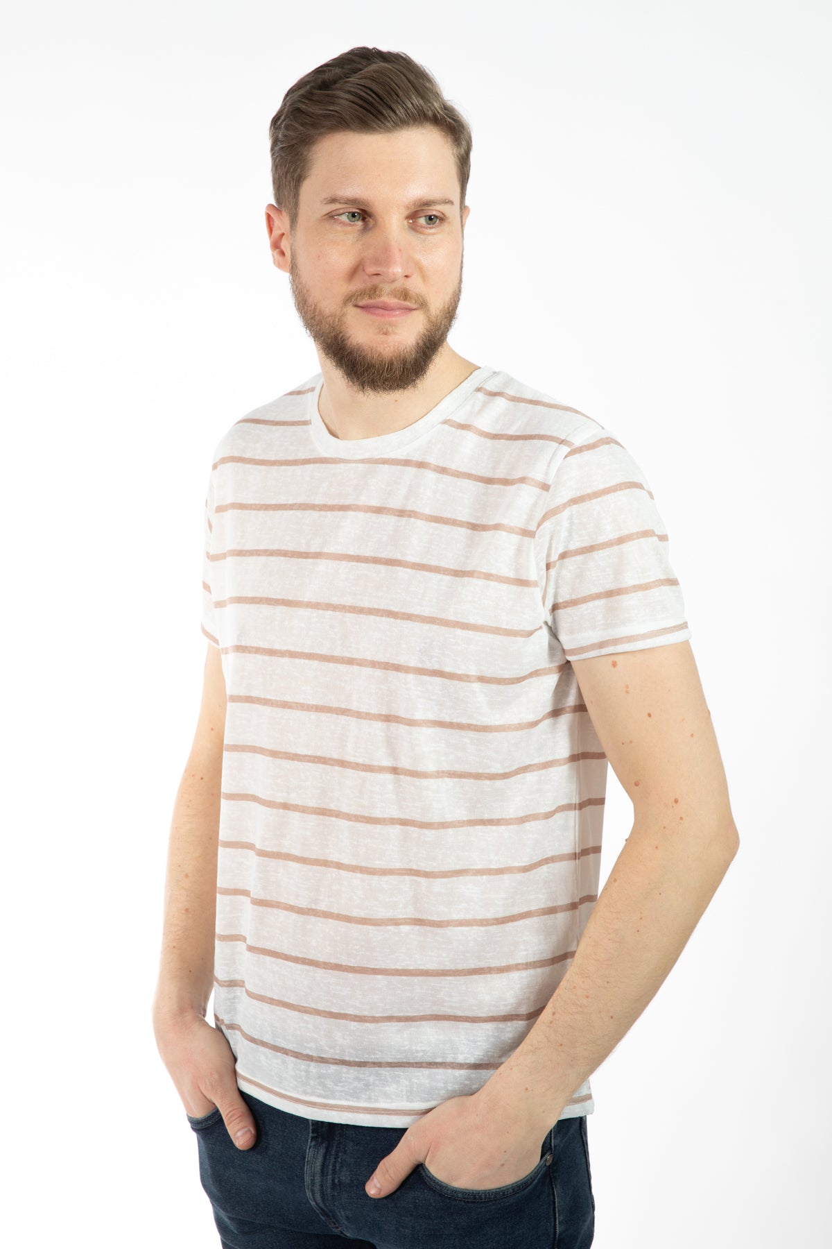 TRICOU REGULAR FIT D'S DAMAT  - Bej