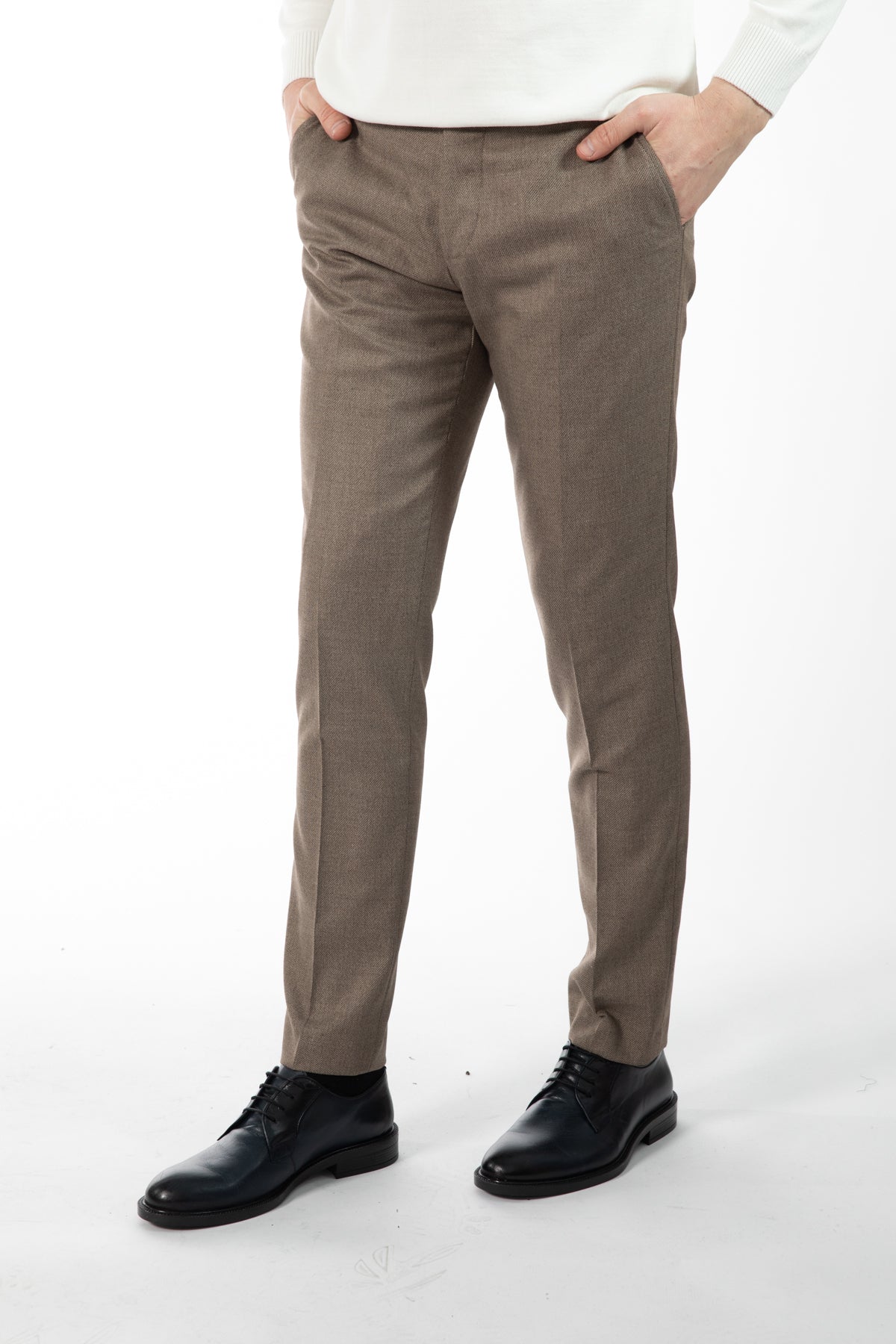 PANTALONI SLIM FIT D'S DAMAT  - Bej