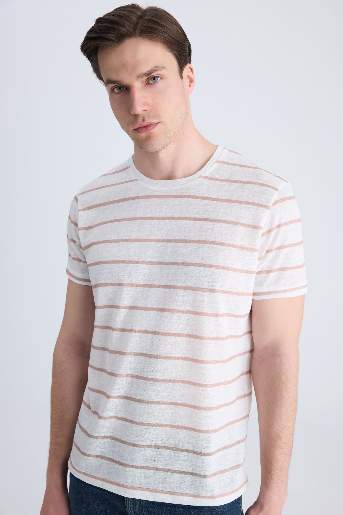 TRICOU REGULAR FIT D'S DAMAT  - Bej