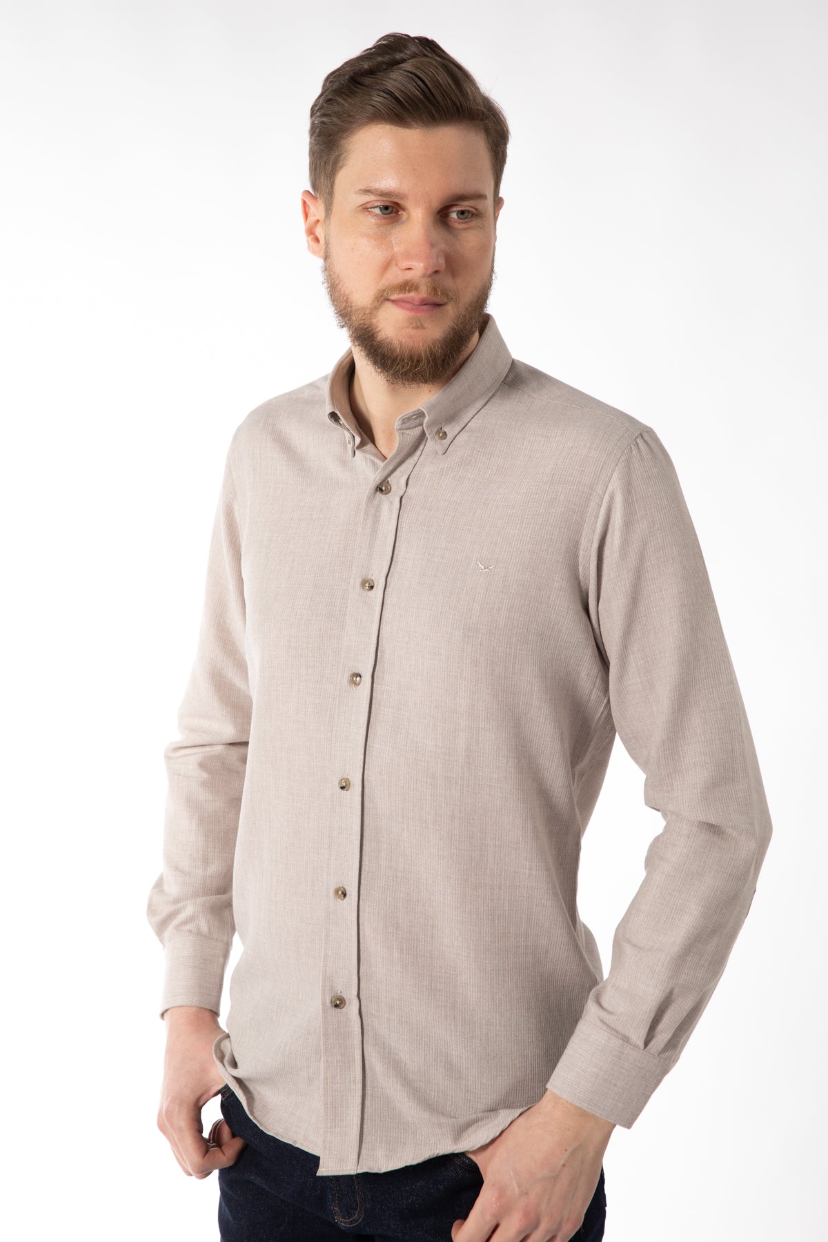 CAMASA CASUAL REGULAR FIT  D'S DAMAT  - Bej