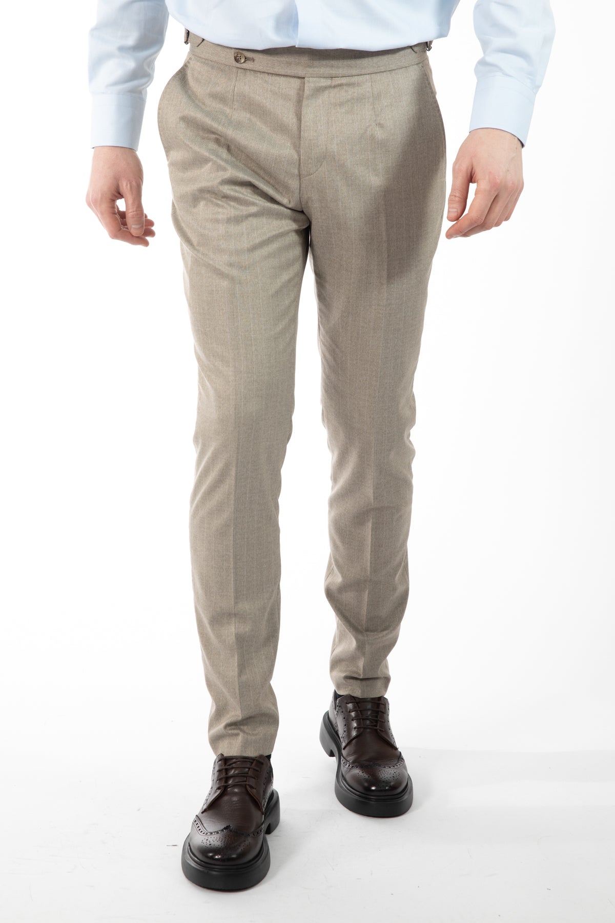 PANTALONI SLIM FIT D'S DAMAT  - Bej