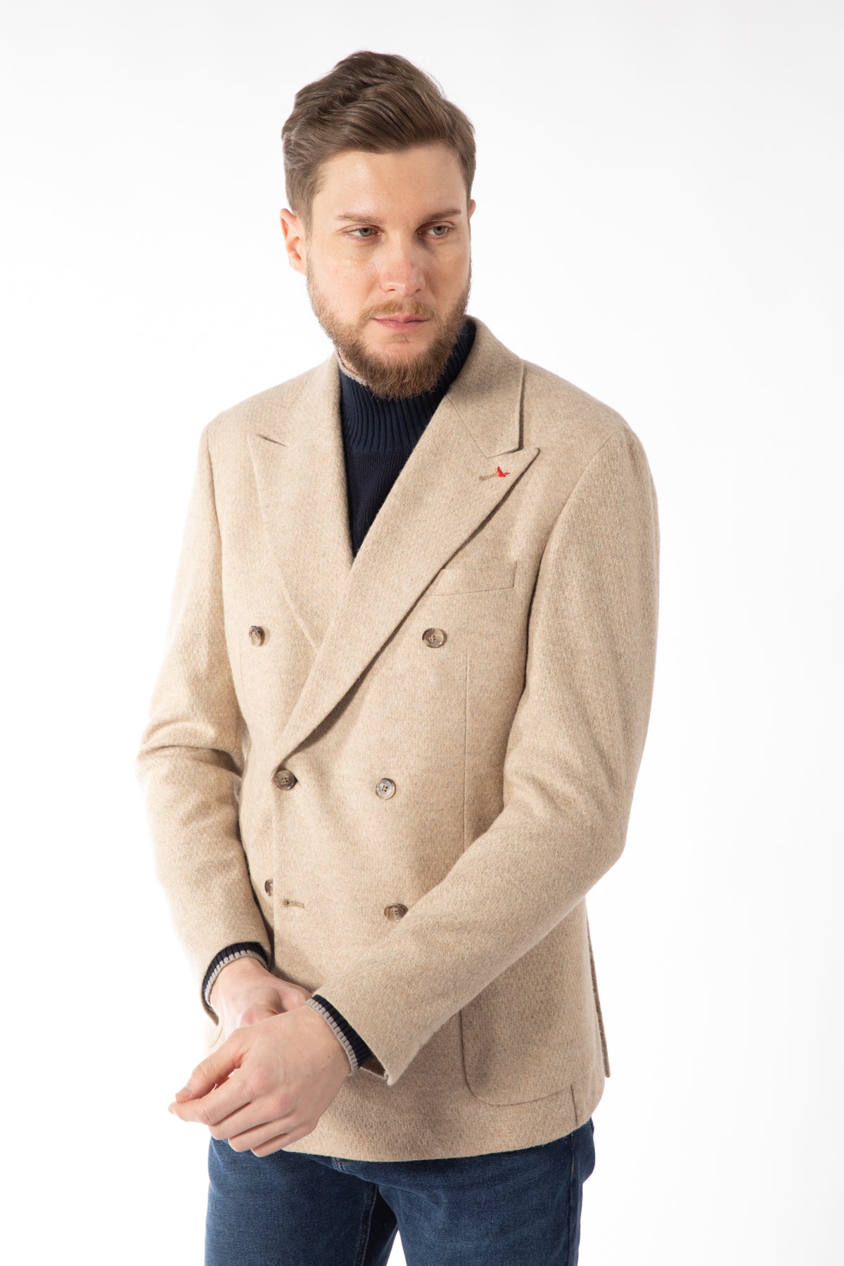 SACOU SLIM FIT D'S DAMAT  - Bej