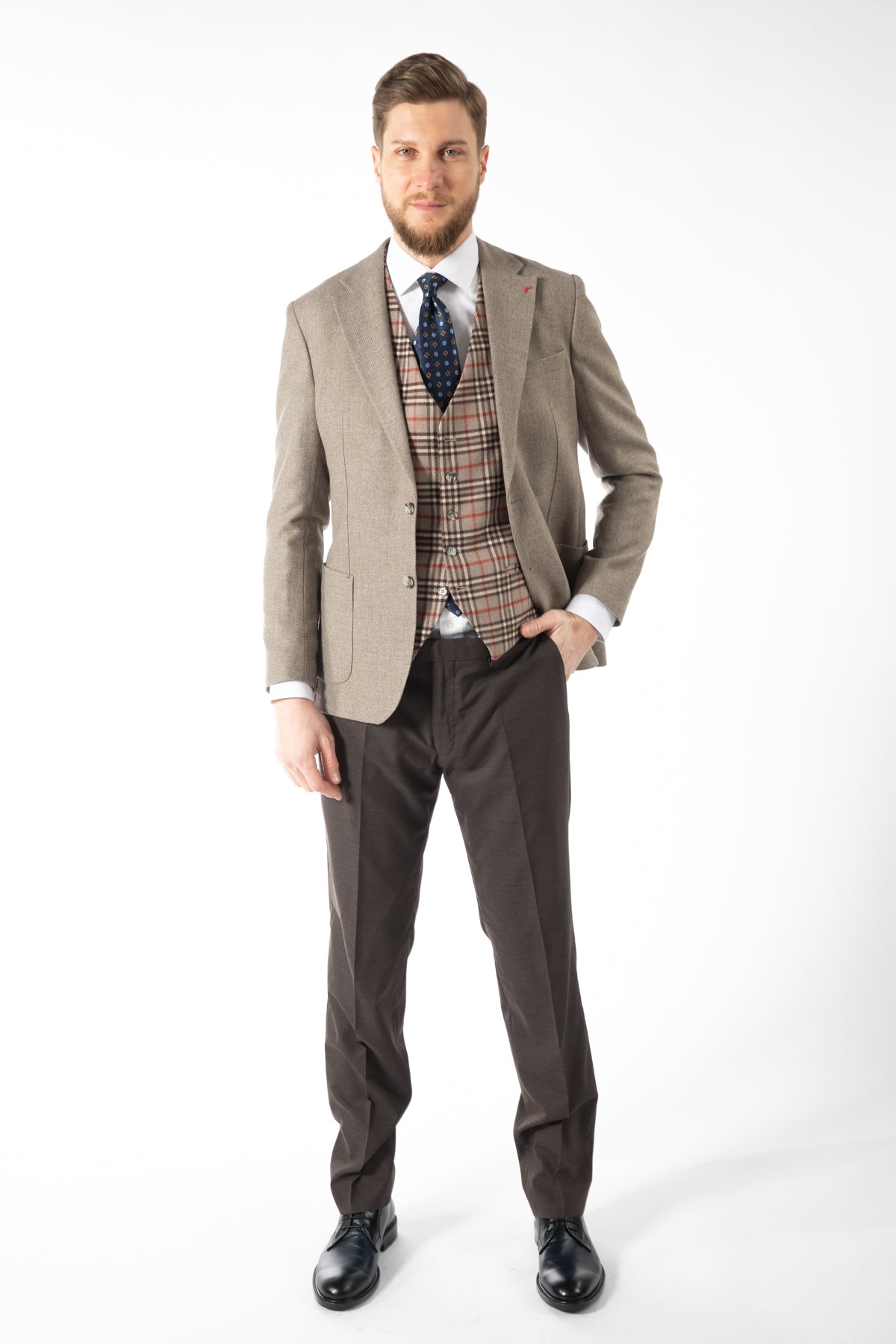 COSTUM SLIM FIT D'S DAMAT  - Bej