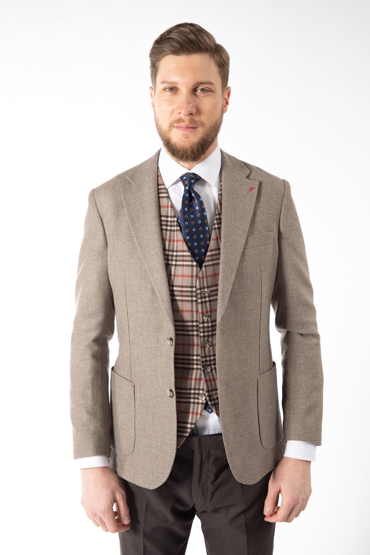 COSTUM SLIM FIT D'S DAMAT  - Bej