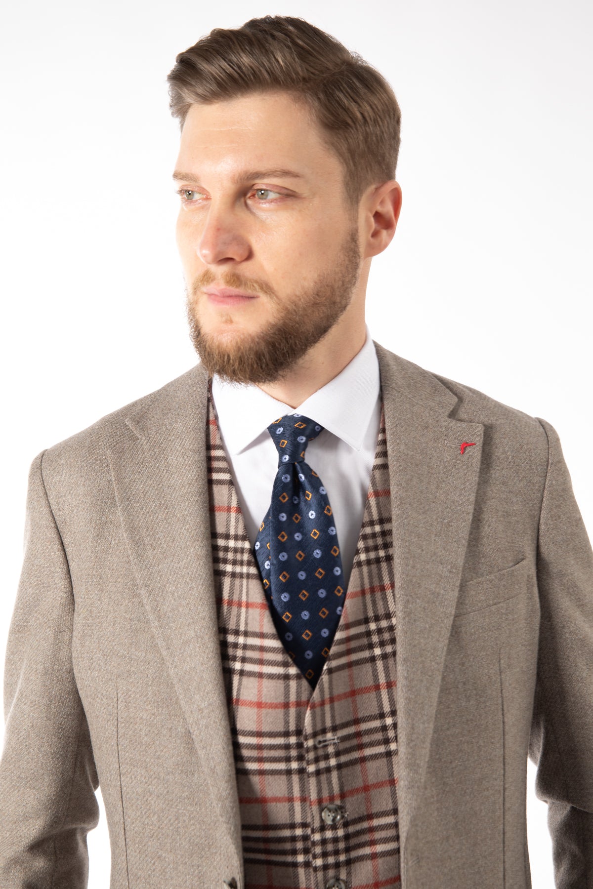 COSTUM SLIM FIT D'S DAMAT  - Bej
