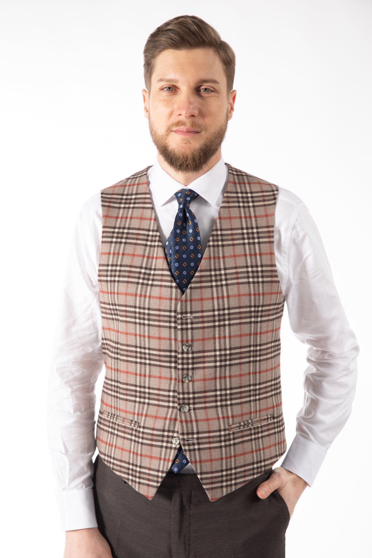 COSTUM SLIM FIT D'S DAMAT  - Bej