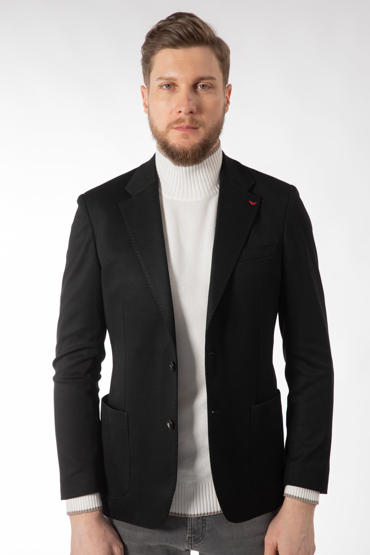SACOU SLIM FIT D'S DAMAT  - Negru