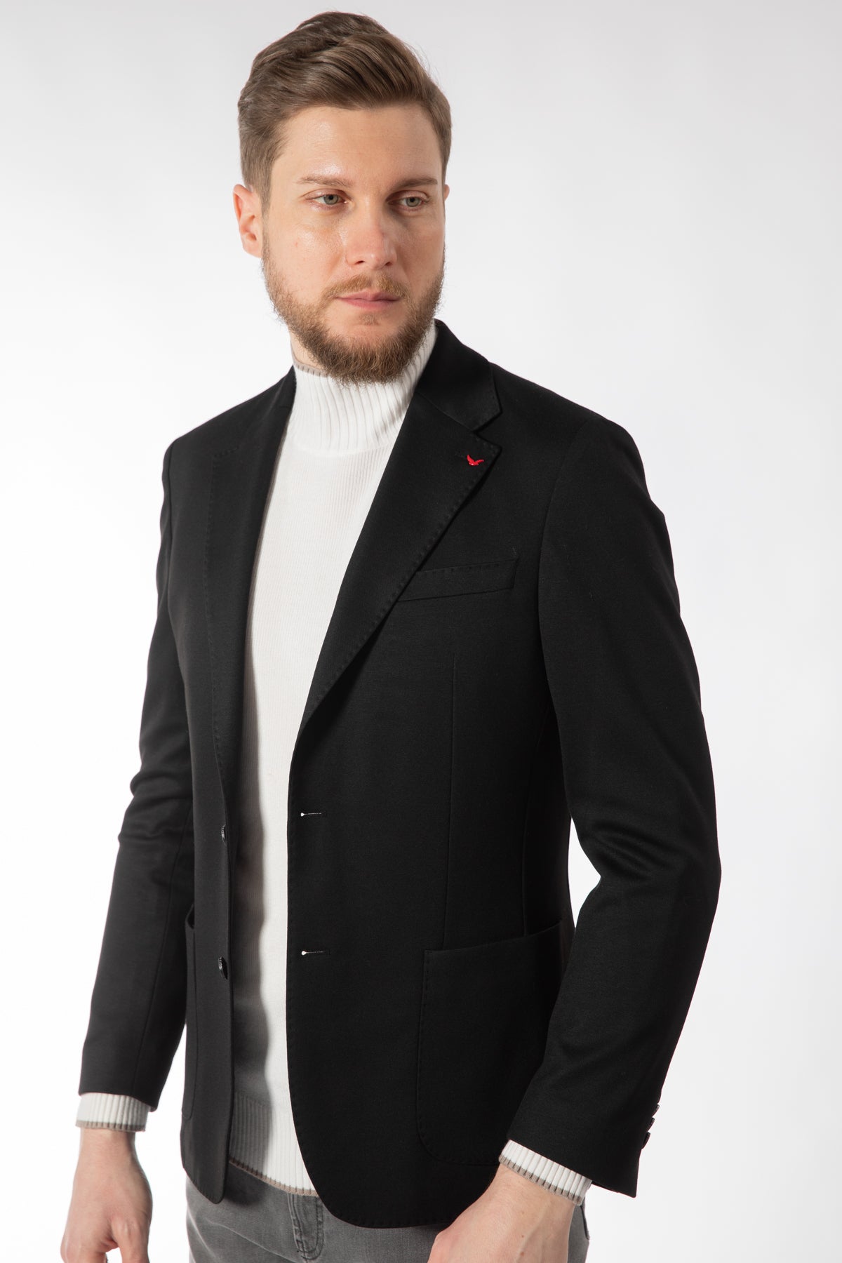 SACOU SLIM FIT D'S DAMAT  - Negru
