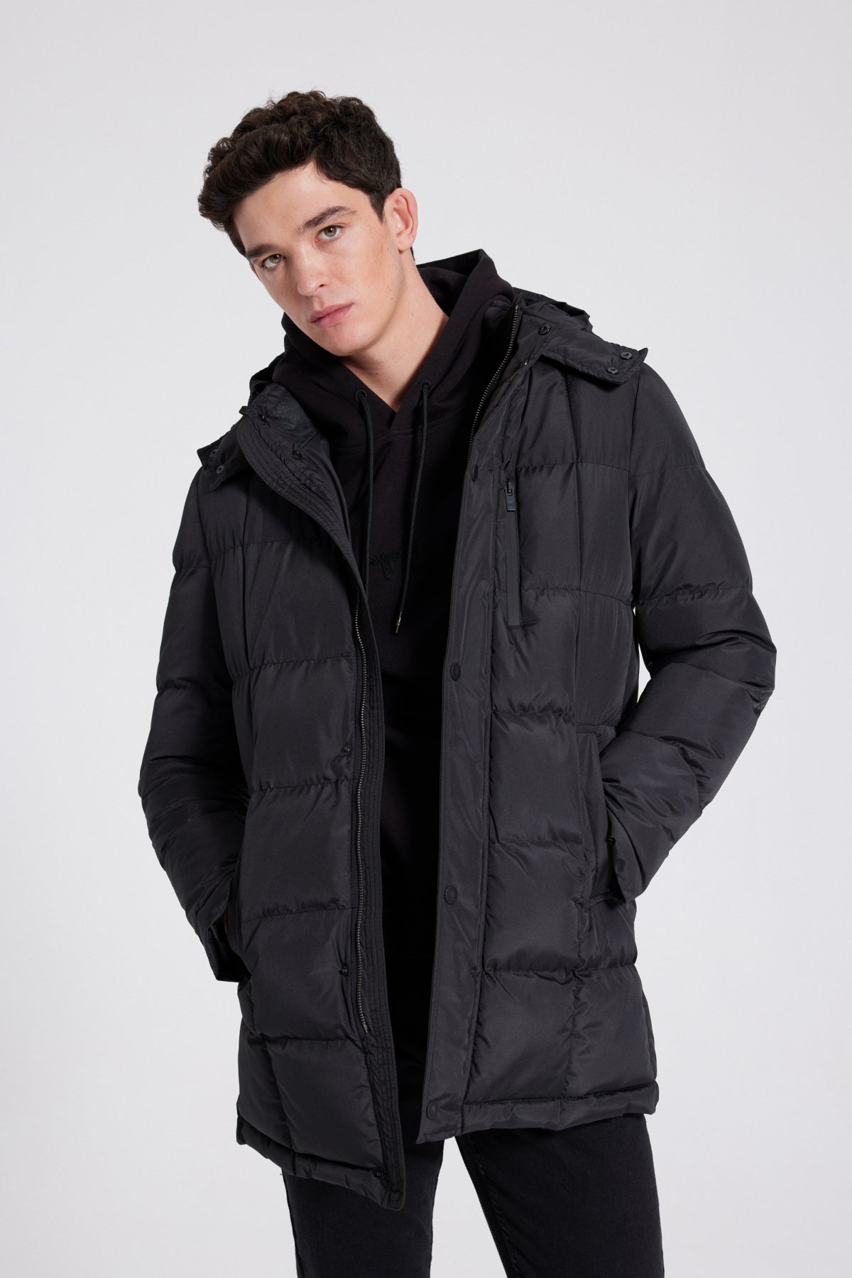 GEACA REGULAR FIT D'S DAMAT  - Negru
