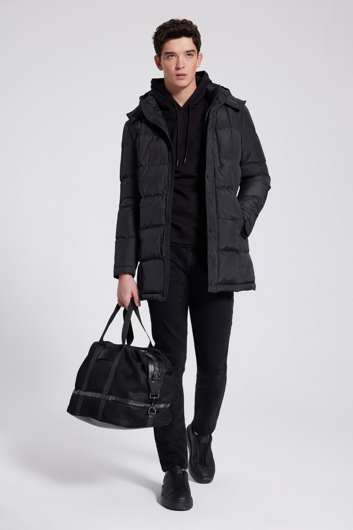 GEACA REGULAR FIT D'S DAMAT  - Negru
