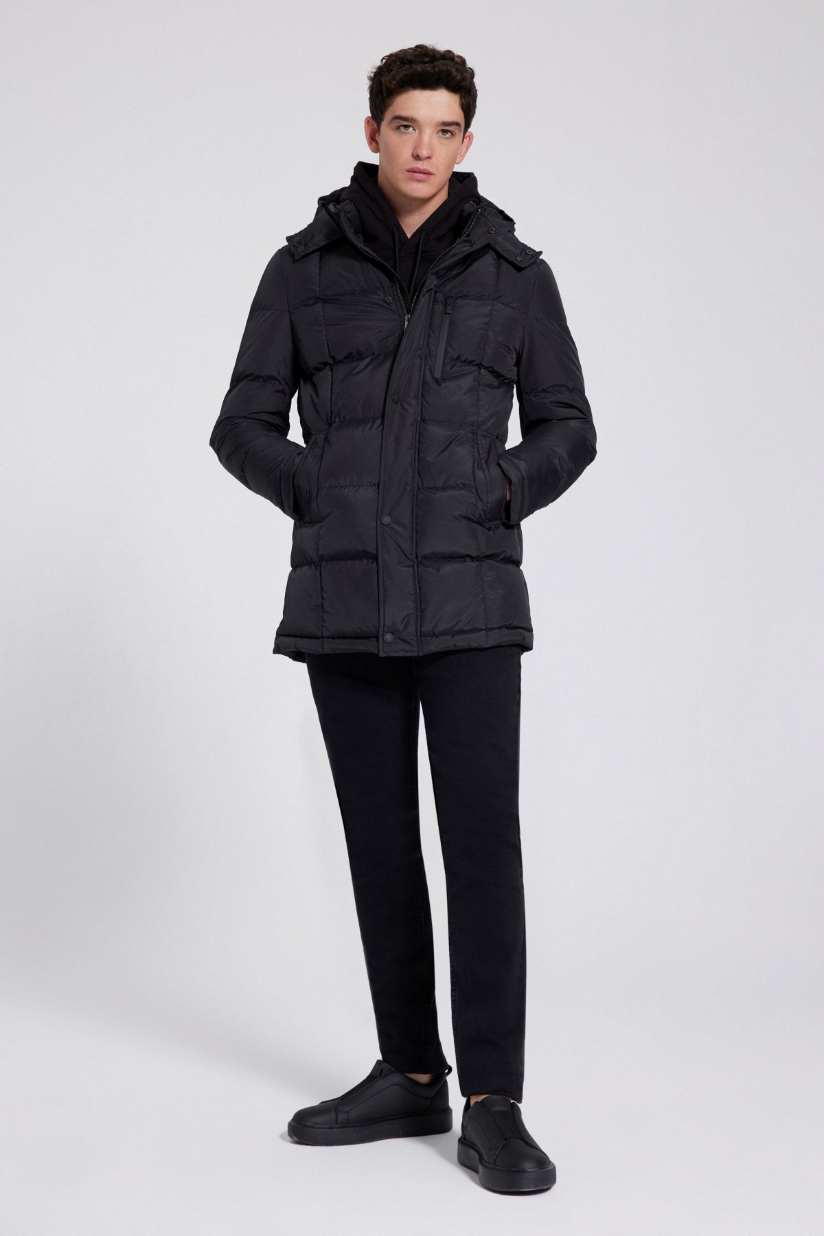 GEACA REGULAR FIT D'S DAMAT  - Negru