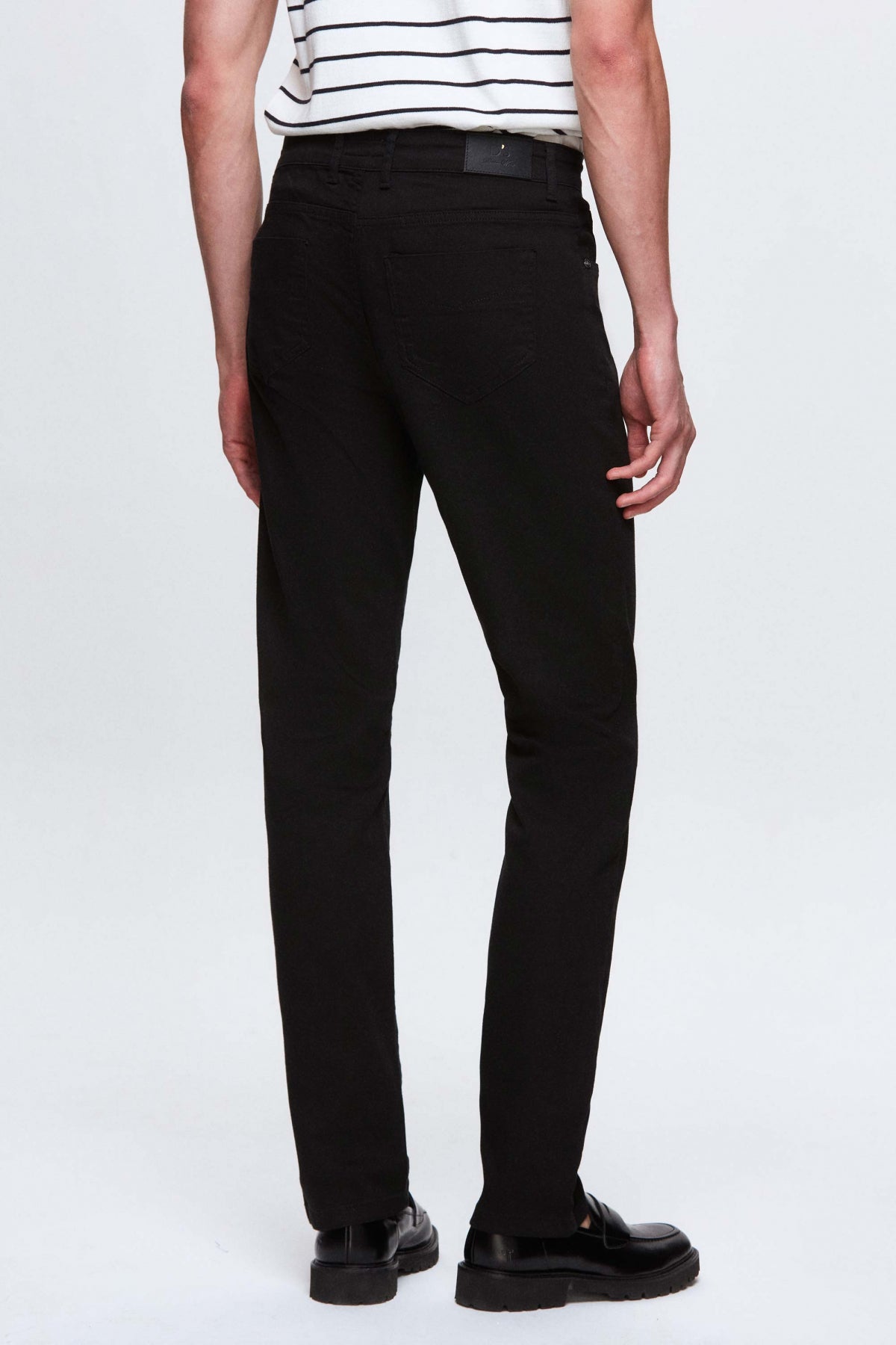 PANTALONI CASUAL SLIM FIT D'S DAMAT  - Negru