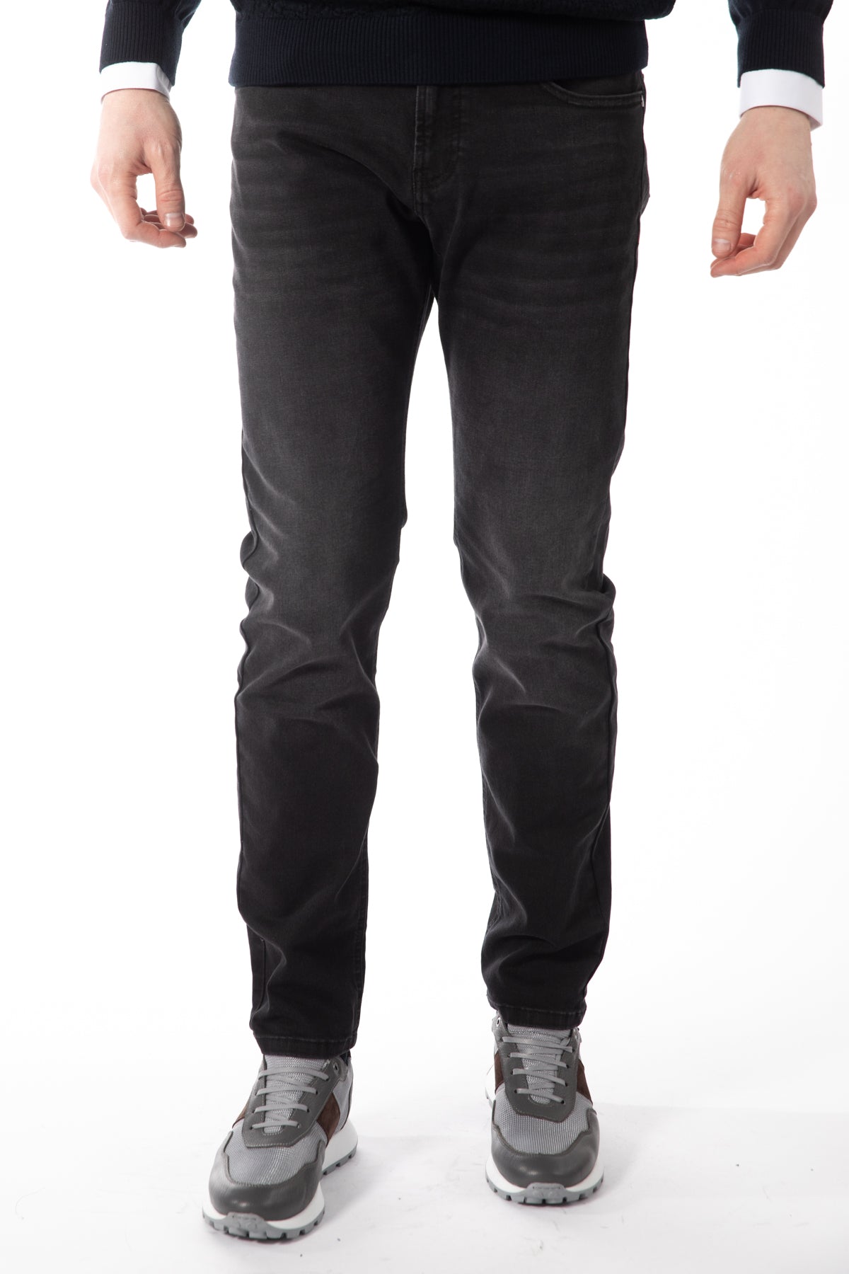 BLUGI SLIM FIT D'S DAMAT  - Negru