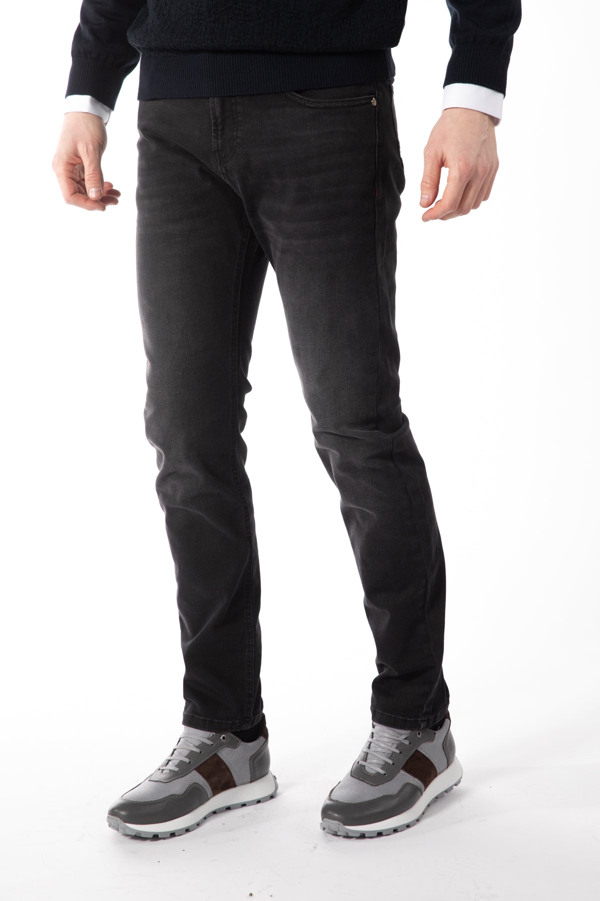 BLUGI SLIM FIT D'S DAMAT  - Negru
