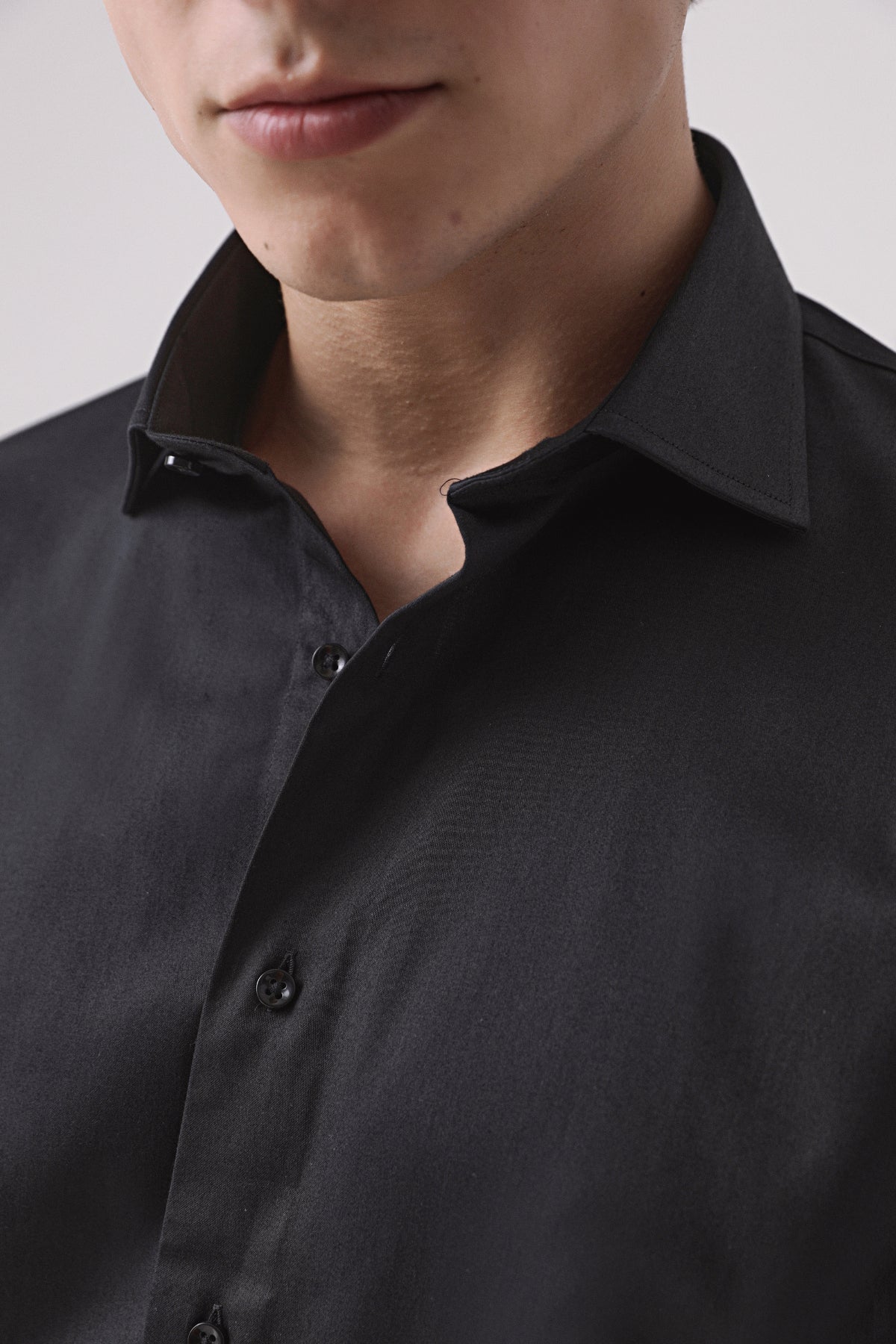 CAMASA D'S DAMAT SLIM FIT  - Negru