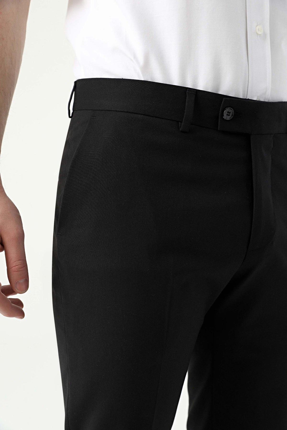 PANTALONI SLIM FIT D'S DAMAT  - Negru