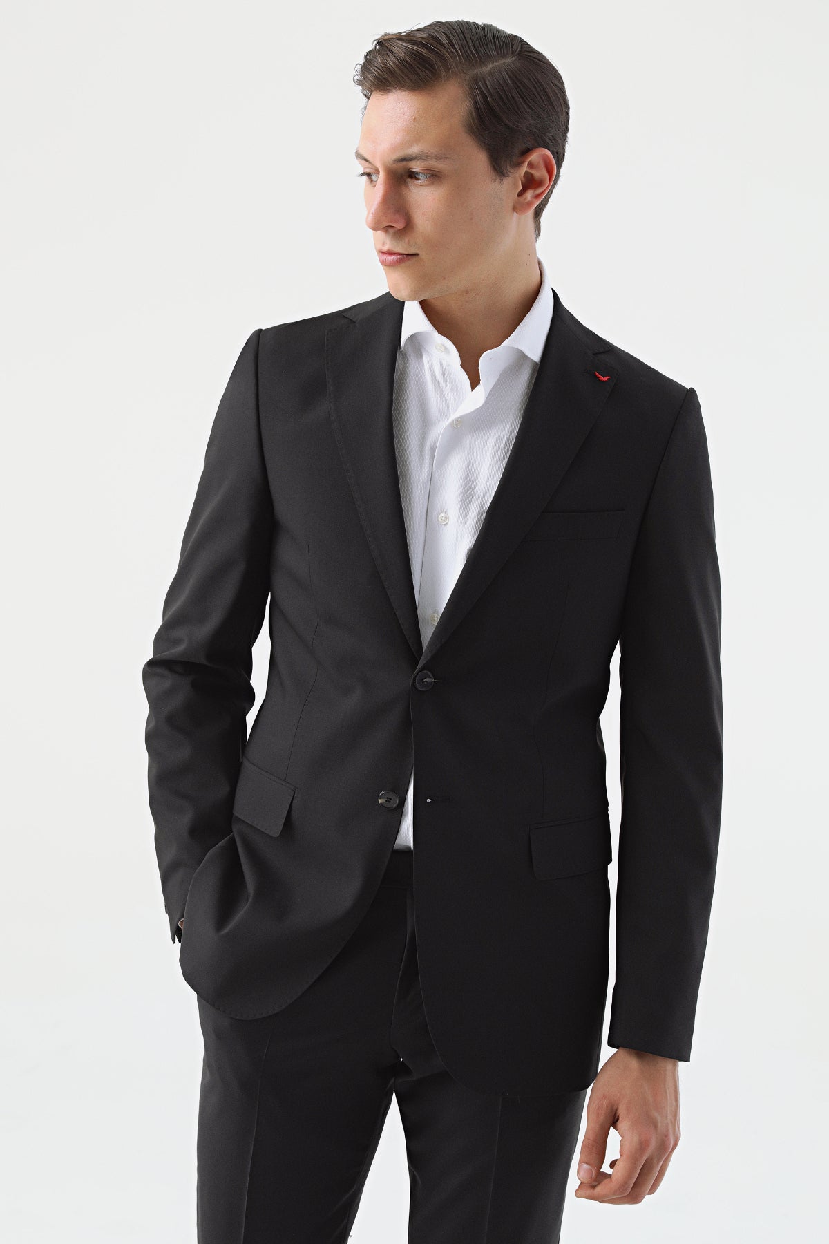 COSTUM D'S DAMAT DROP 8 (TALIE INALTA)  - Negru