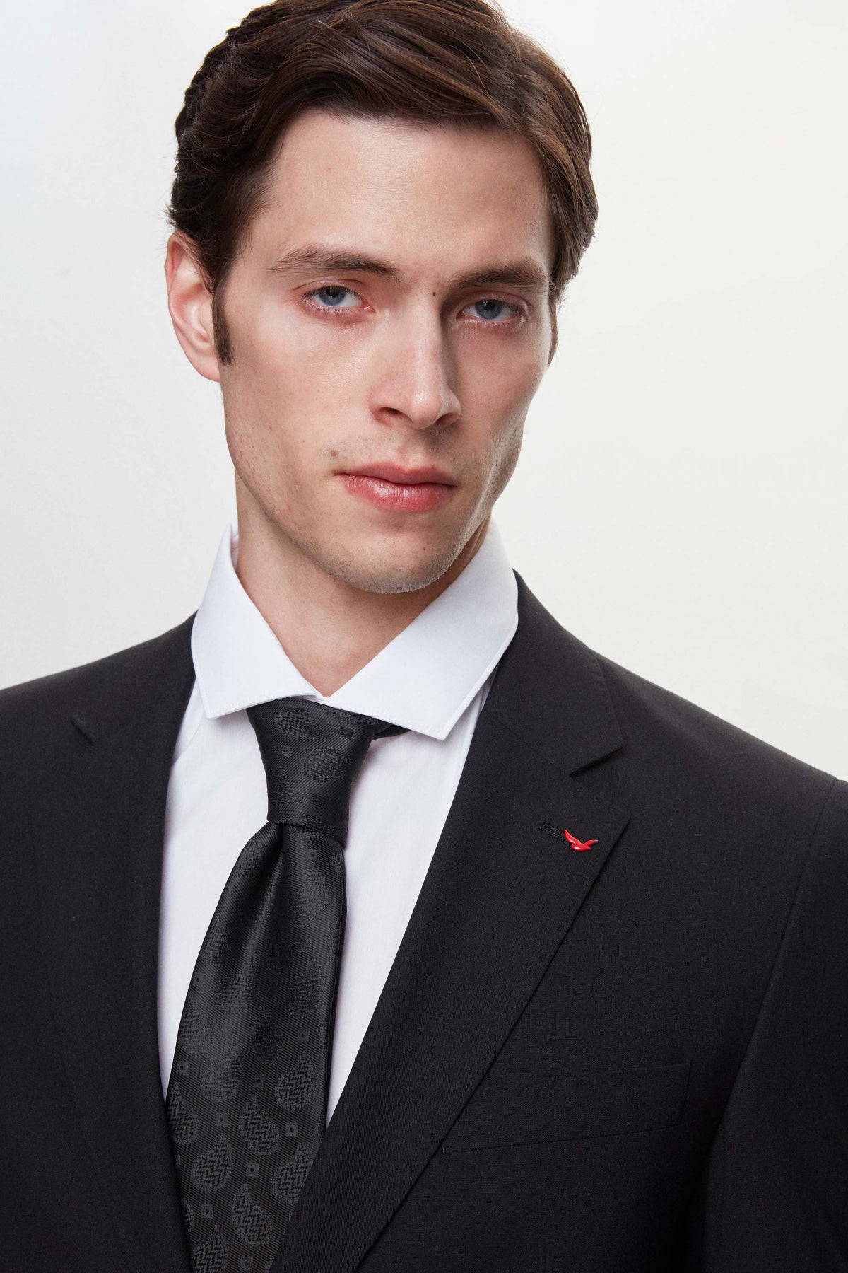 COSTUM  REGULAR FIT D'S DAMAT  - Negru
